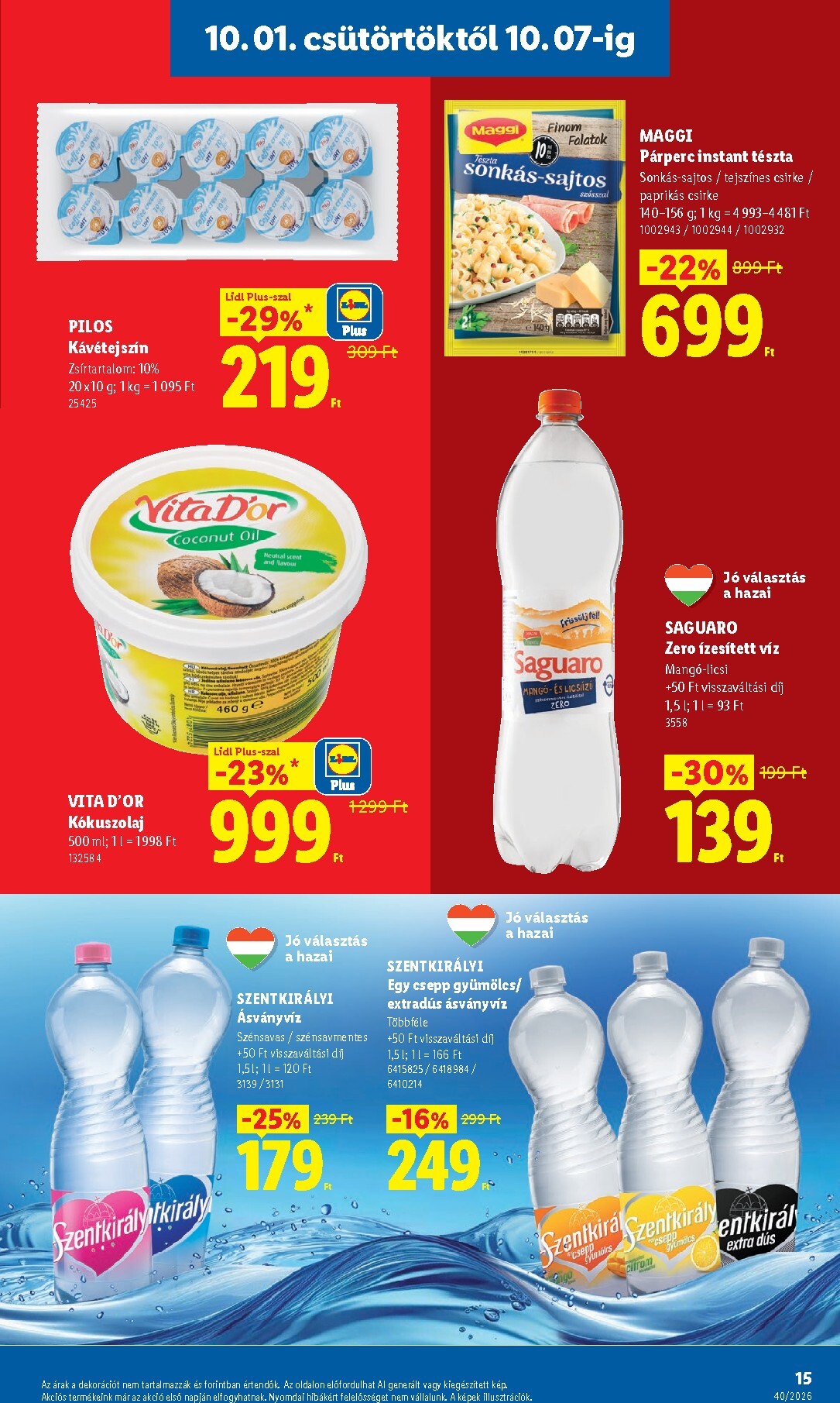 lidl - Lidl hirdetmény a következő hétre csütörtöktől 2026.10.01.-tól szerdától 2026.10.07.-ig - page: 15