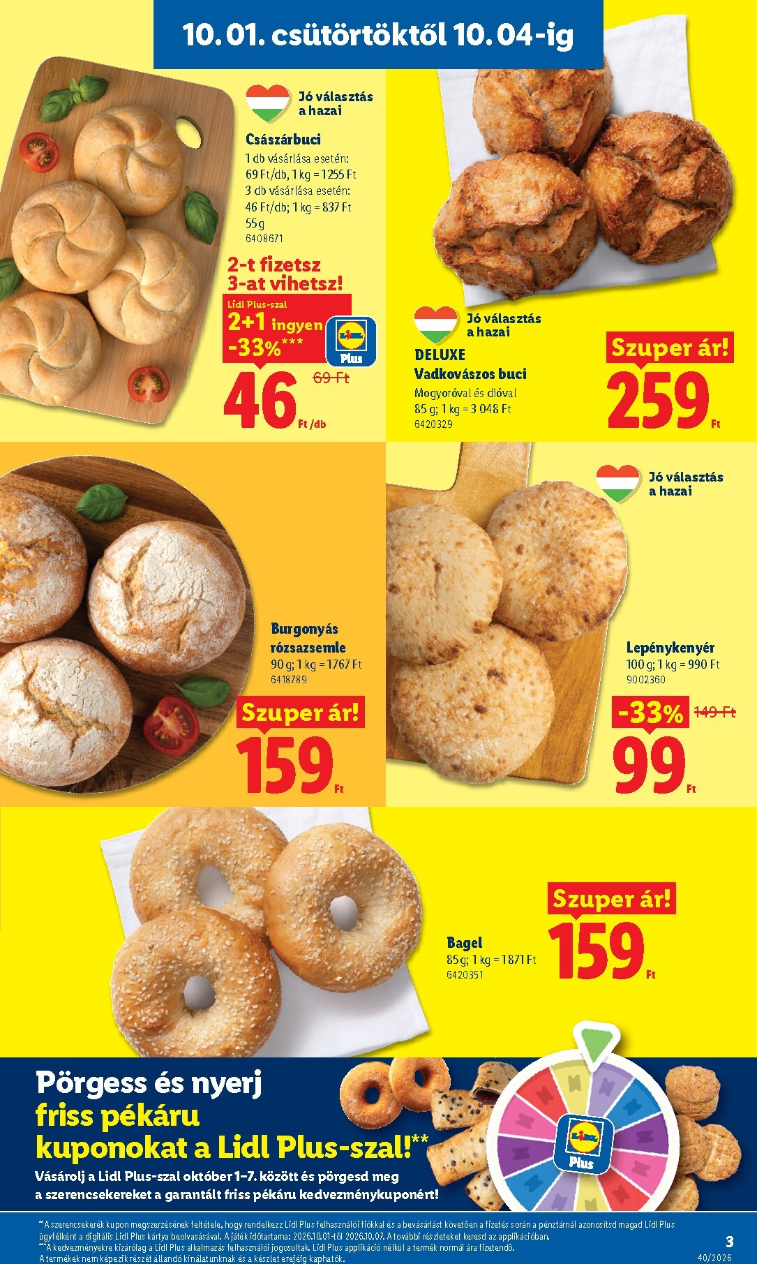 lidl - Lidl hirdetmény a következő hétre csütörtöktől 2026.10.01.-tól szerdától 2026.10.07.-ig - page: 3
