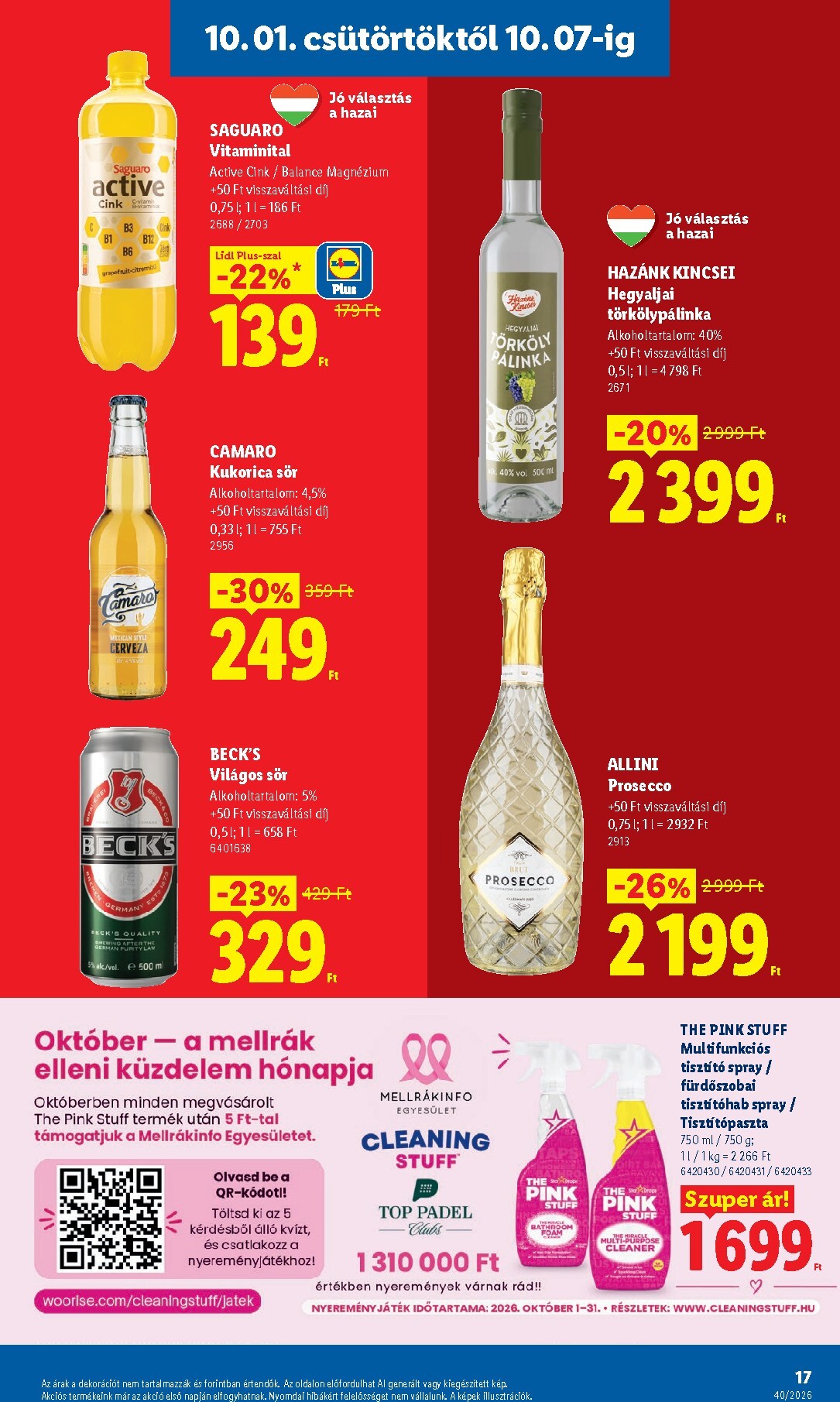 lidl - Lidl hirdetmény a következő hétre csütörtöktől 2026.10.01.-tól szerdától 2026.10.07.-ig - page: 17
