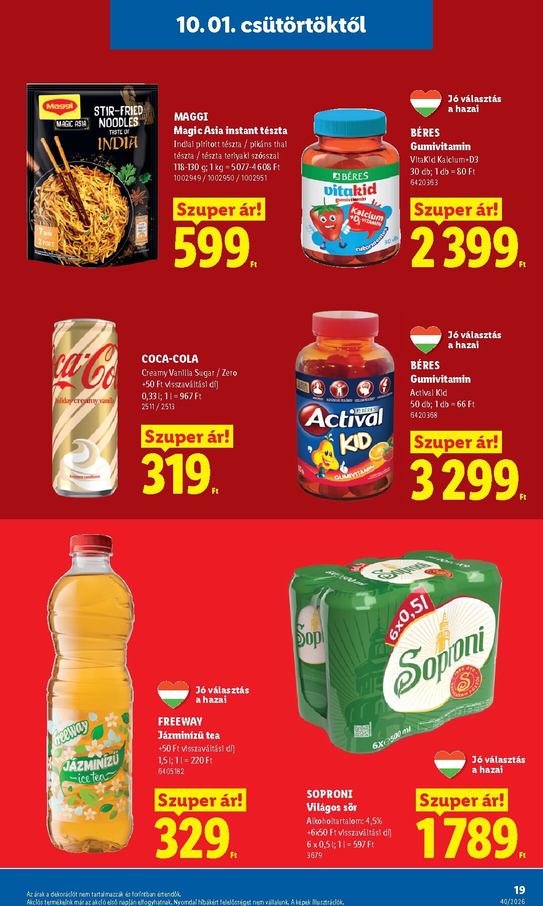 lidl - Lidl hirdetmény a következő hétre csütörtöktől 2026.10.01.-tól szerdától 2026.10.07.-ig - page: 19