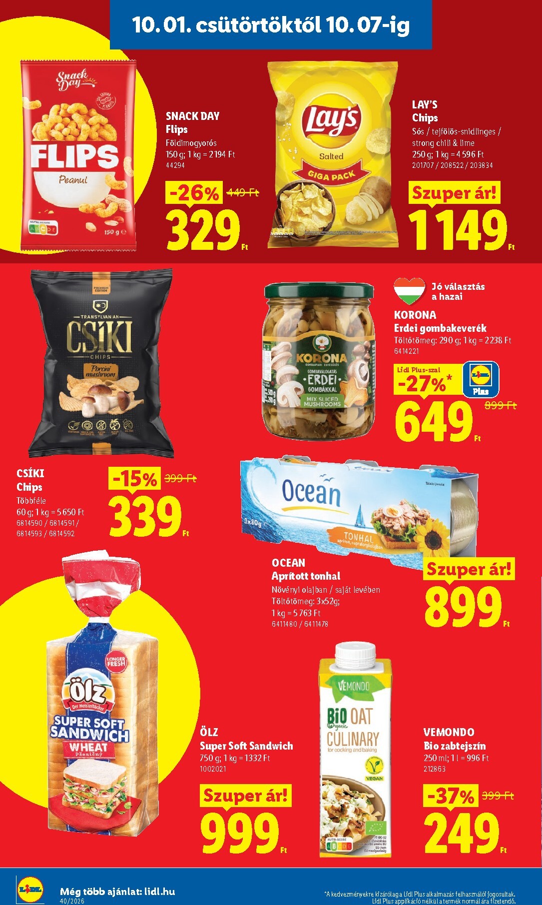 lidl - Lidl hirdetmény a következő hétre csütörtöktől 2026.10.01.-tól szerdától 2026.10.07.-ig - page: 14