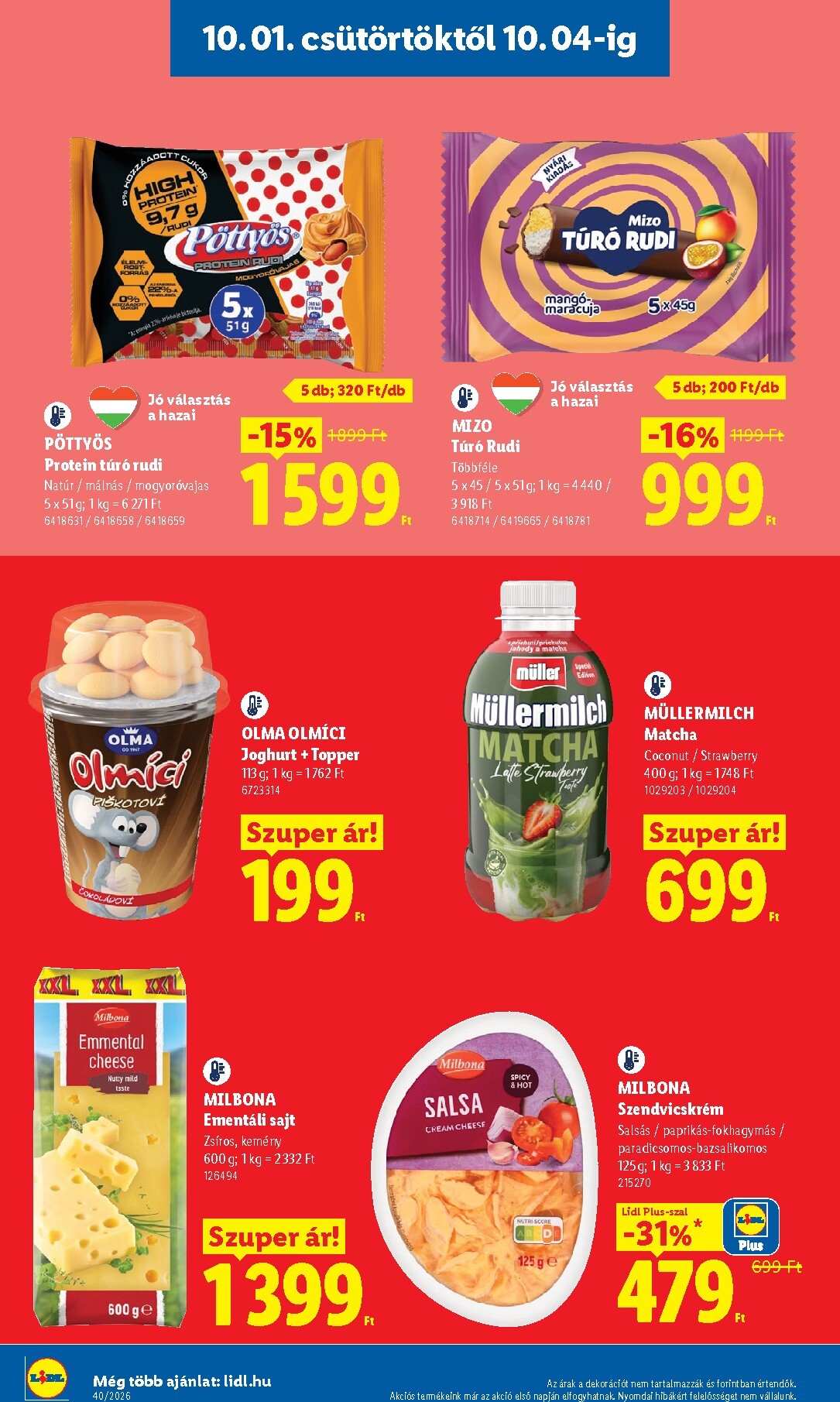 lidl - Lidl hirdetmény a következő hétre csütörtöktől 2026.10.01.-tól szerdától 2026.10.07.-ig - page: 10