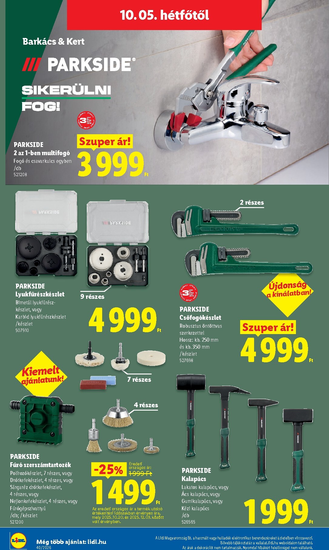 lidl - Lidl hirdetmény a következő hétre csütörtöktől 2026.10.01.-tól szerdától 2026.10.07.-ig - page: 58