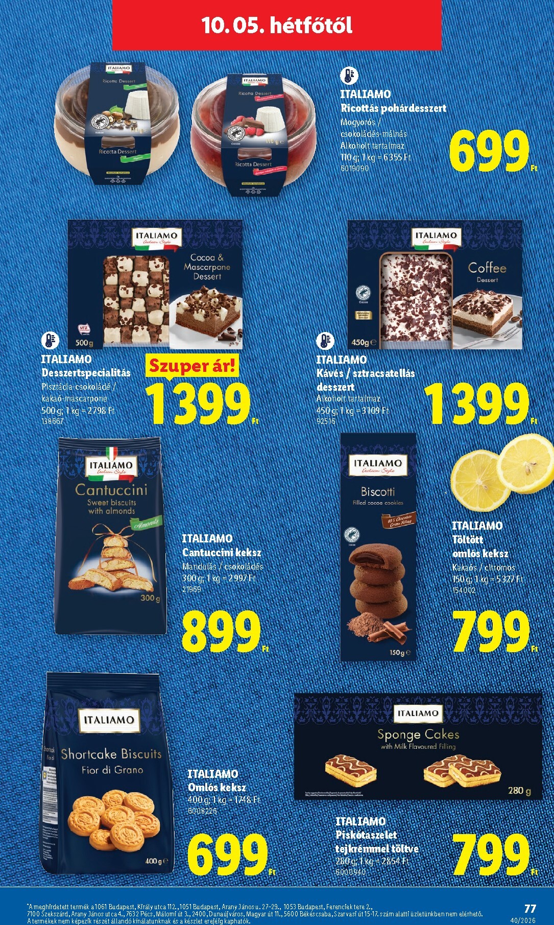 lidl - Lidl hirdetmény a következő hétre csütörtöktől 2026.10.01.-tól szerdától 2026.10.07.-ig - page: 77