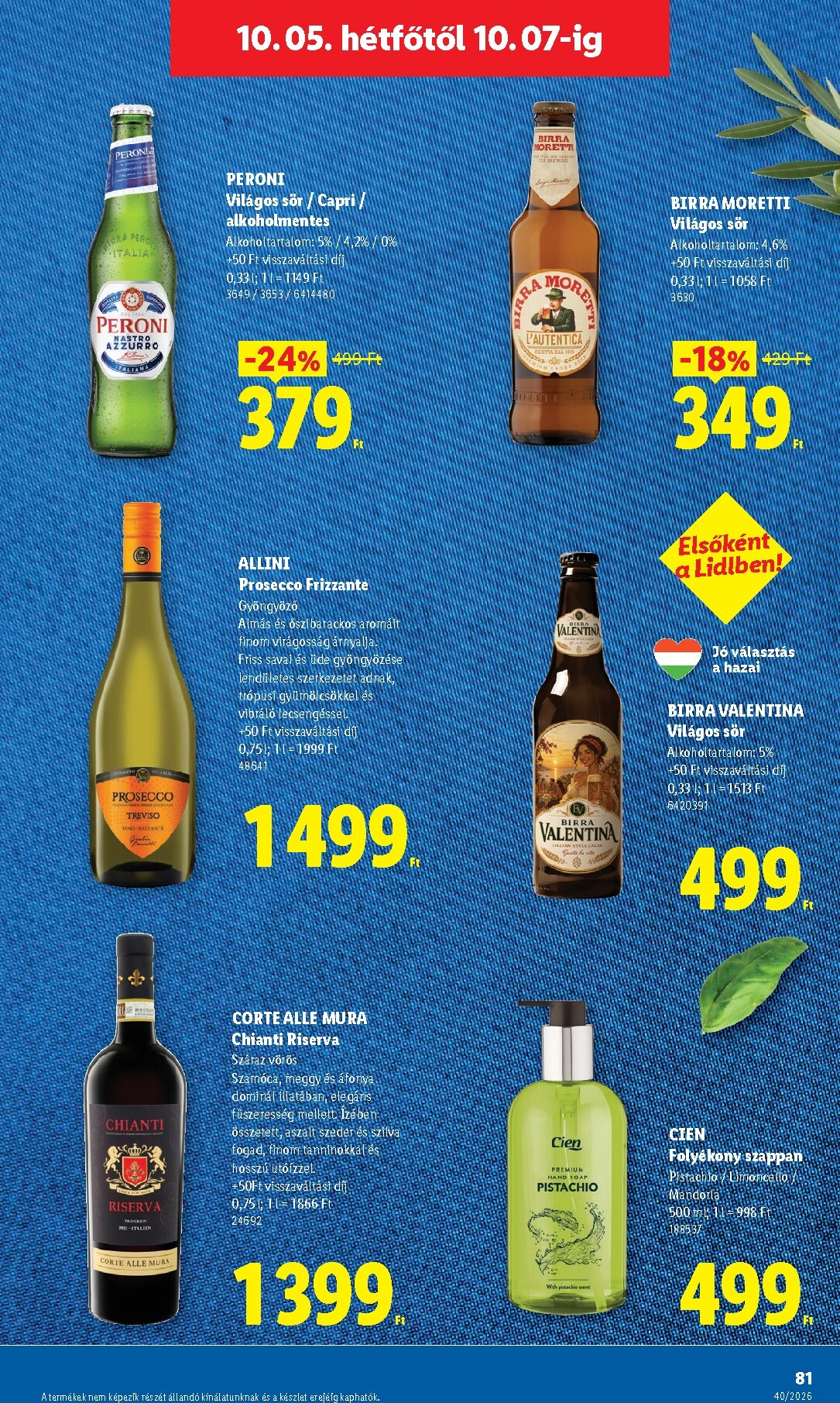 lidl - Lidl hirdetmény a következő hétre csütörtöktől 2026.10.01.-tól szerdától 2026.10.07.-ig - page: 81