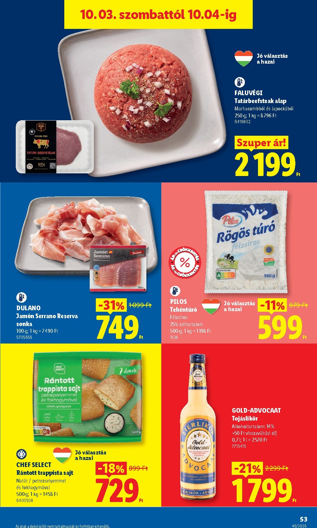 lidl - Lidl hirdetmény a következő hétre csütörtöktől 2026.10.01.-tól szerdától 2026.10.07.-ig - page: 53