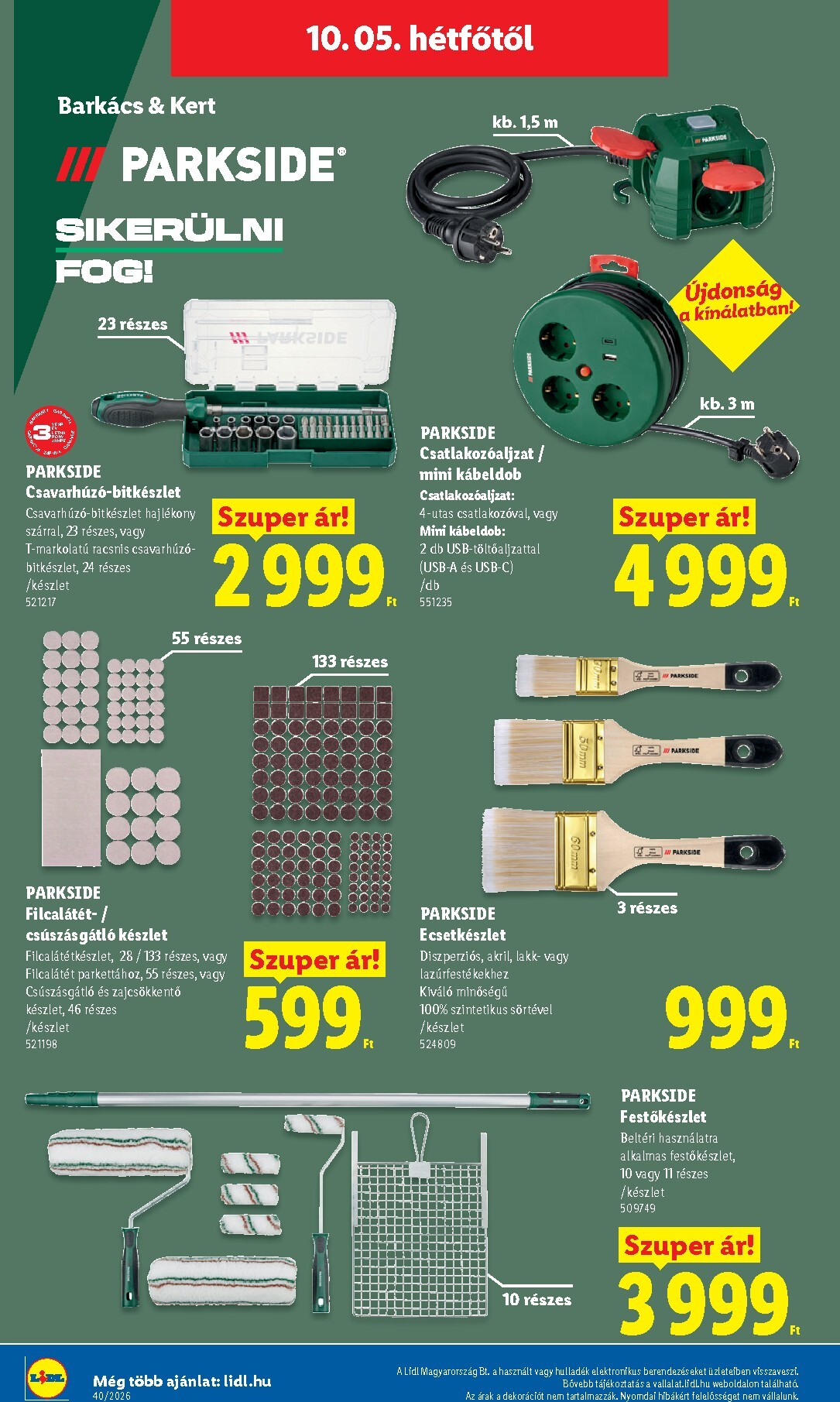 lidl - Lidl hirdetmény a következő hétre csütörtöktől 2026.10.01.-tól szerdától 2026.10.07.-ig - page: 62