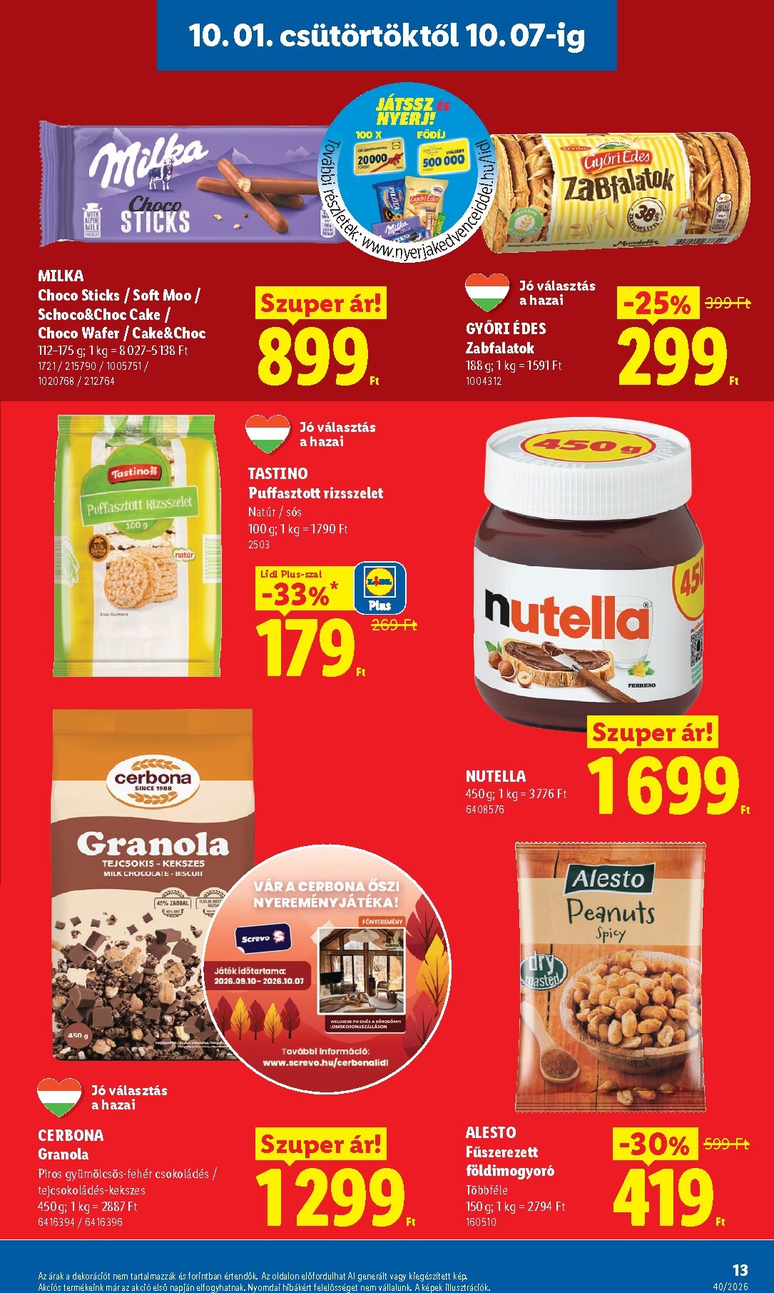 lidl - Lidl hirdetmény a következő hétre csütörtöktől 2026.10.01.-tól szerdától 2026.10.07.-ig - page: 13