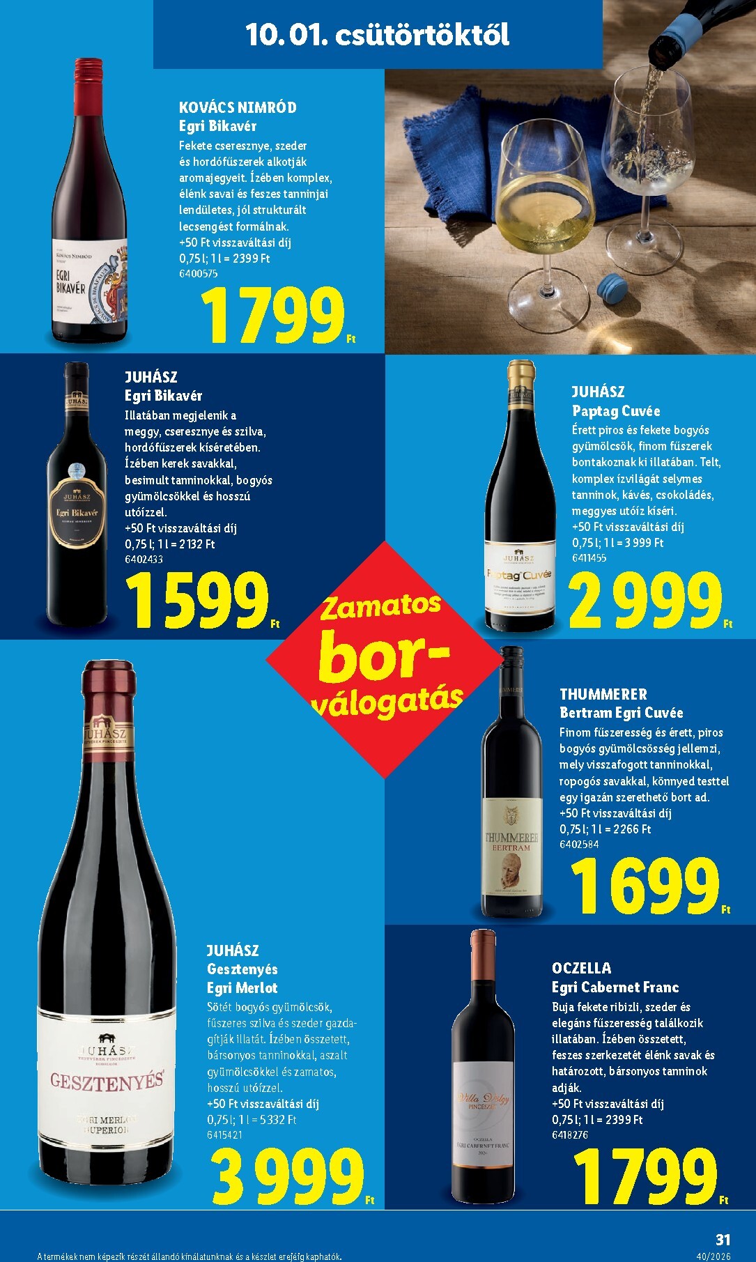 lidl - Lidl hirdetmény a következő hétre csütörtöktől 2026.10.01.-tól szerdától 2026.10.07.-ig - page: 31