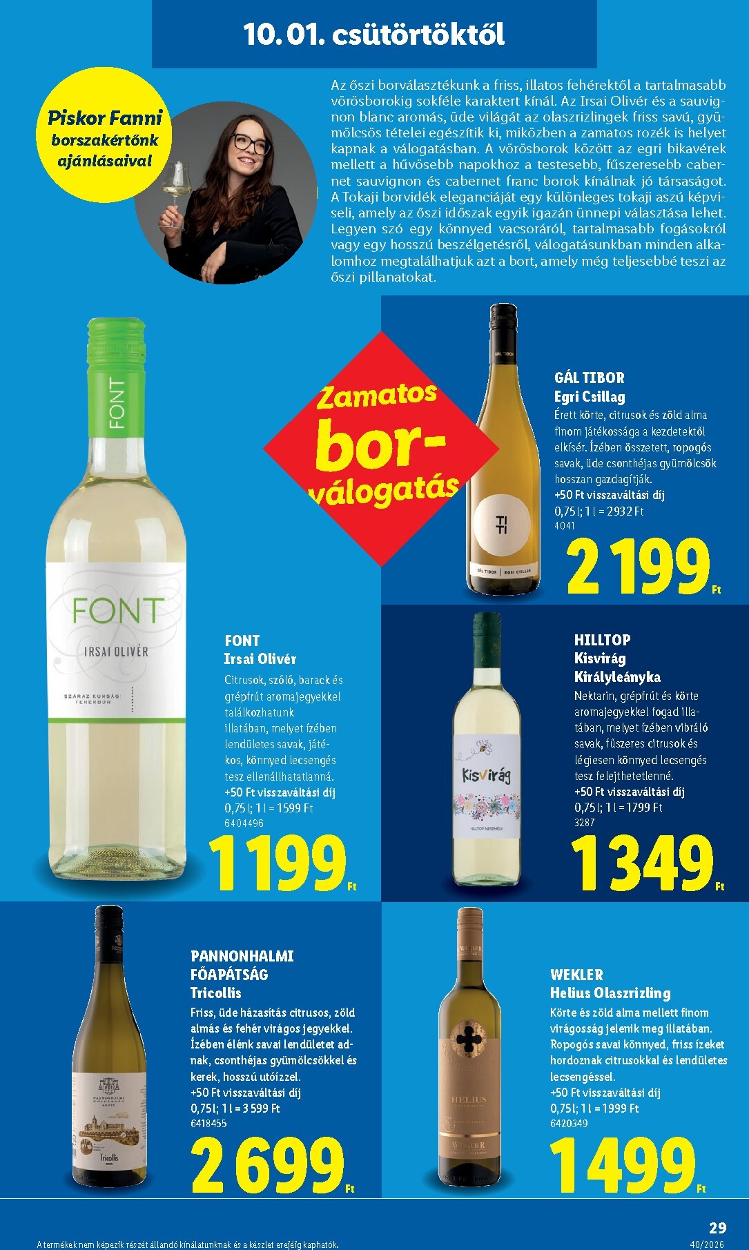 lidl - Lidl hirdetmény a következő hétre csütörtöktől 2026.10.01.-tól szerdától 2026.10.07.-ig - page: 29