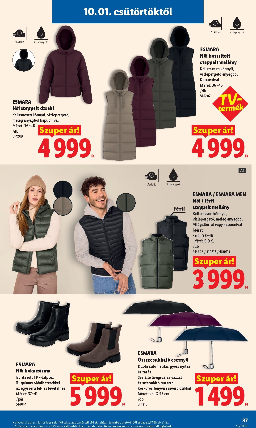 lidl - Lidl hirdetmény a következő hétre csütörtöktől 2026.10.01.-tól szerdától 2026.10.07.-ig - page: 37