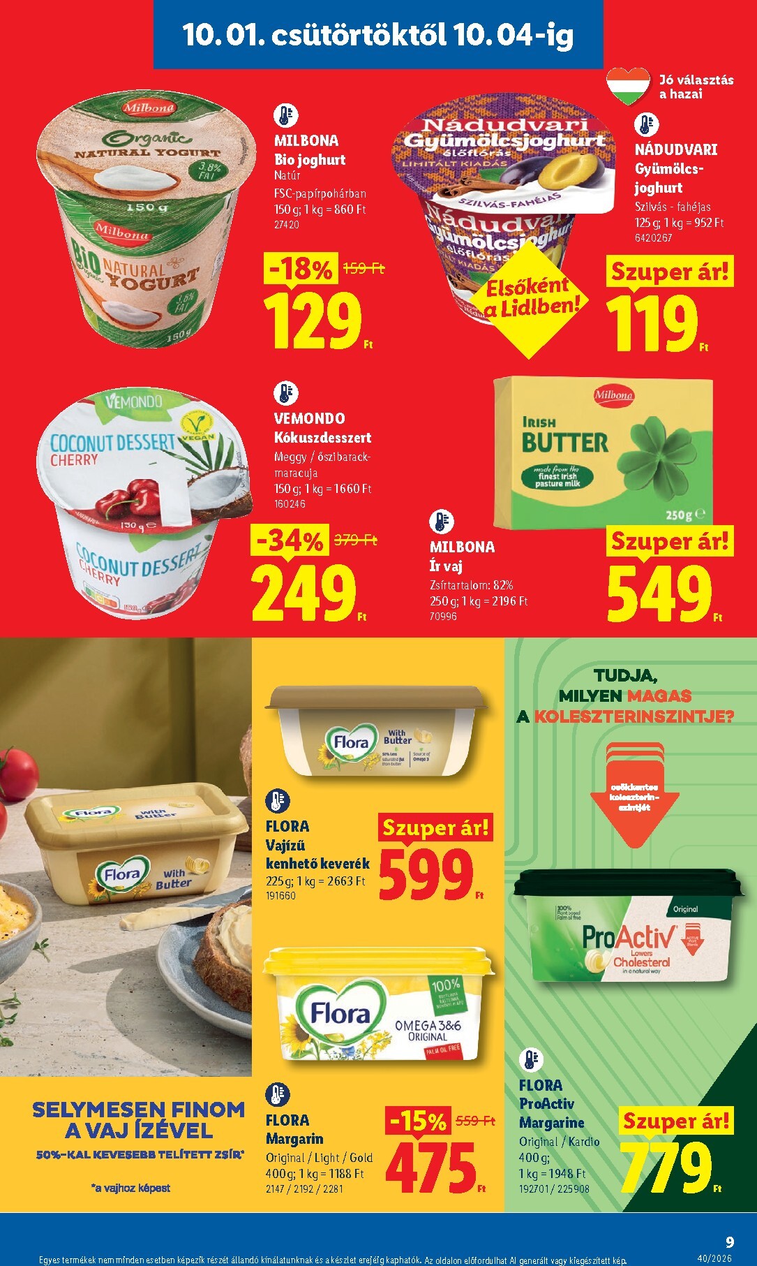 lidl - Lidl hirdetmény a következő hétre csütörtöktől 2026.10.01.-tól szerdától 2026.10.07.-ig - page: 9