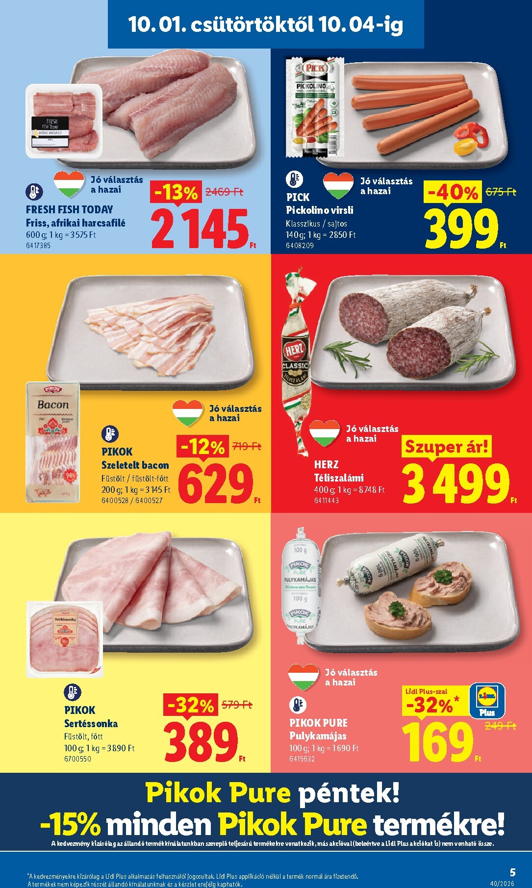 lidl - Lidl hirdetmény a következő hétre csütörtöktől 2026.10.01.-tól szerdától 2026.10.07.-ig - page: 5