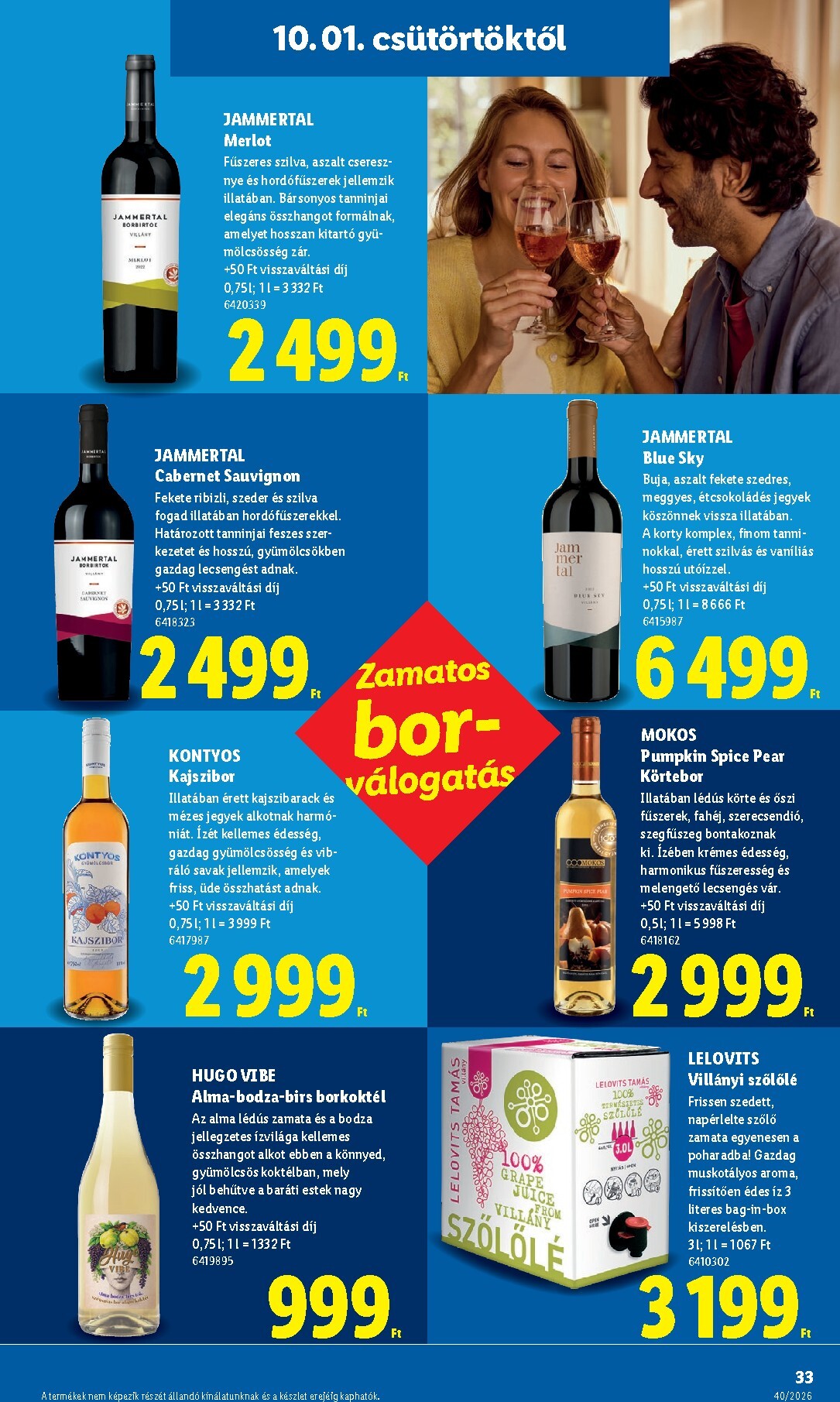 lidl - Lidl hirdetmény a következő hétre csütörtöktől 2026.10.01.-tól szerdától 2026.10.07.-ig - page: 33