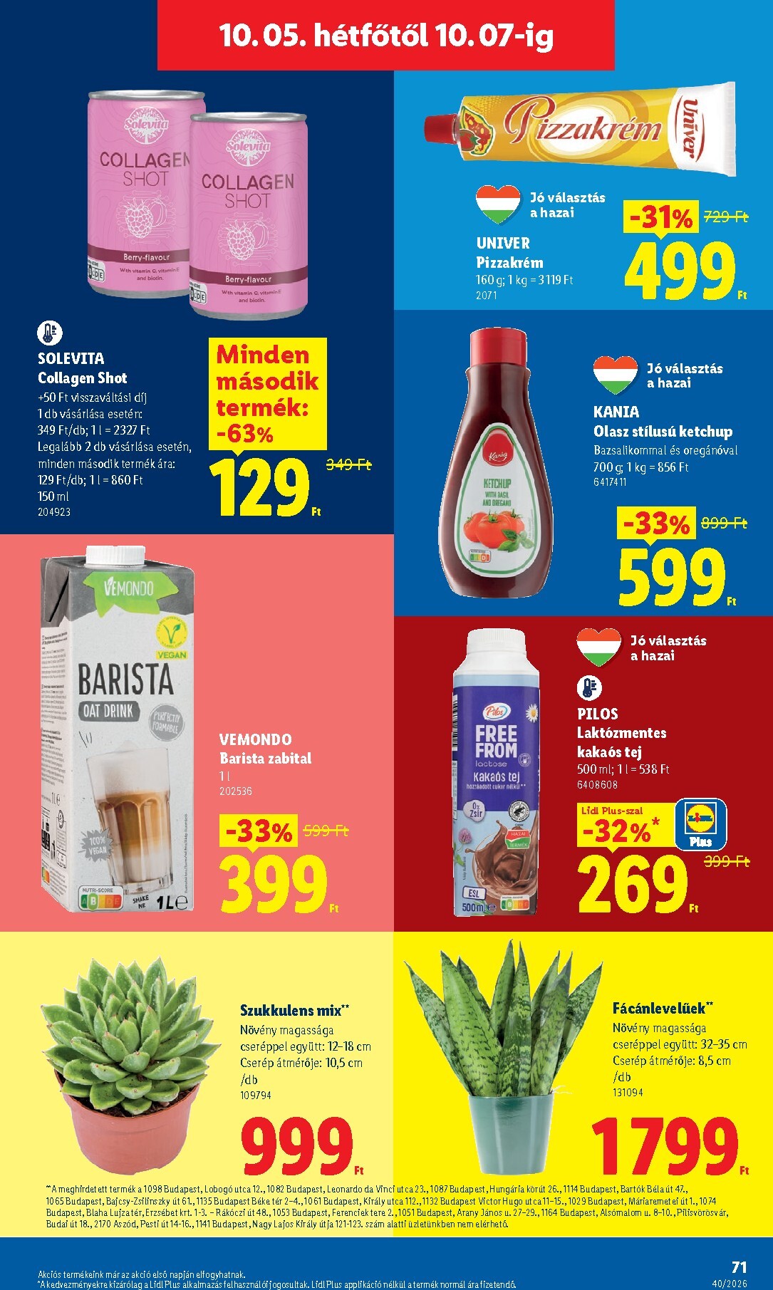 lidl - Lidl hirdetmény a következő hétre csütörtöktől 2026.10.01.-tól szerdától 2026.10.07.-ig - page: 71