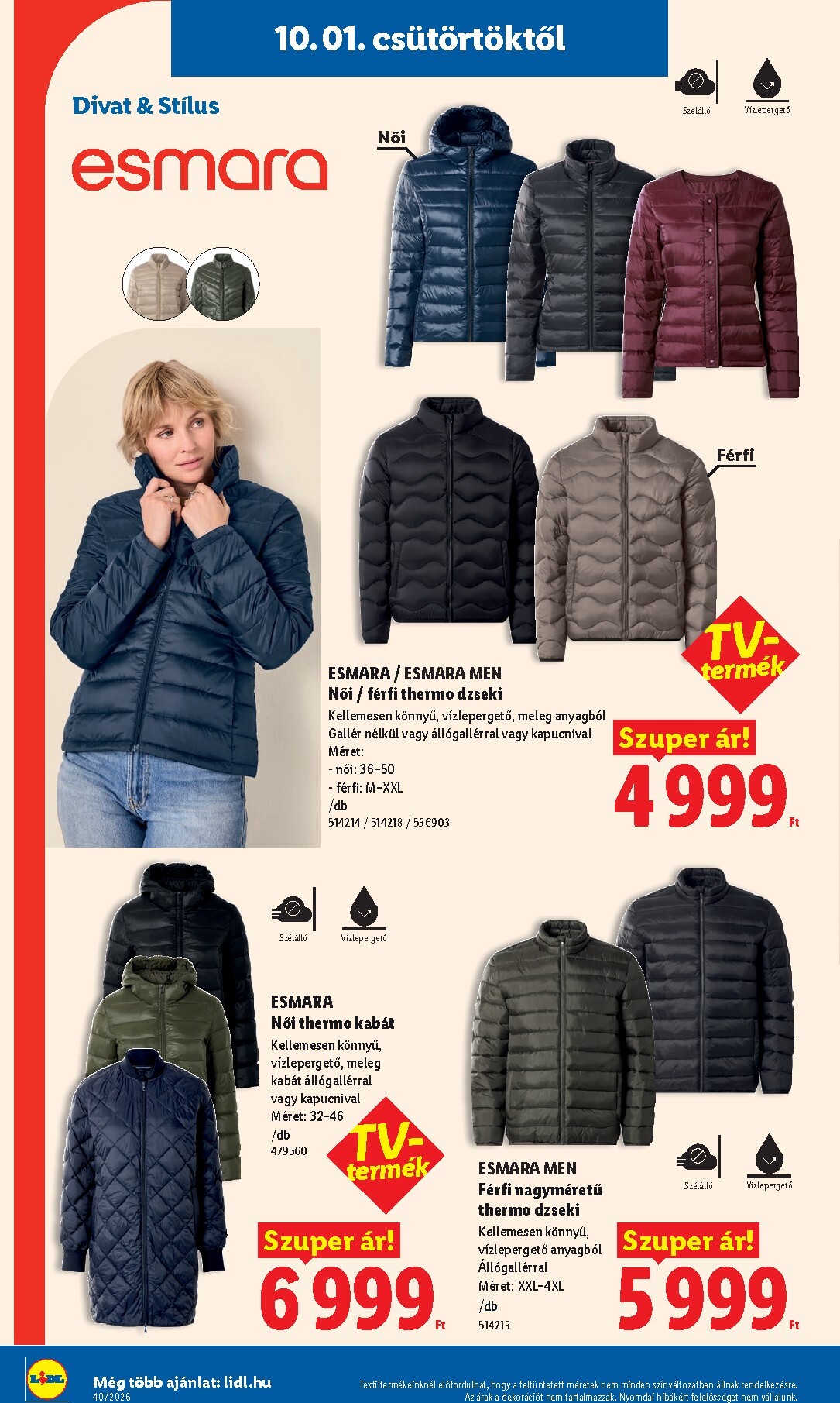 lidl - Lidl - Nonfood kínálatunk hirdetmény a következő hétre csütörtöktől 2026.10.01.-tól szerdától 2026.10.07.-ig - page: 4