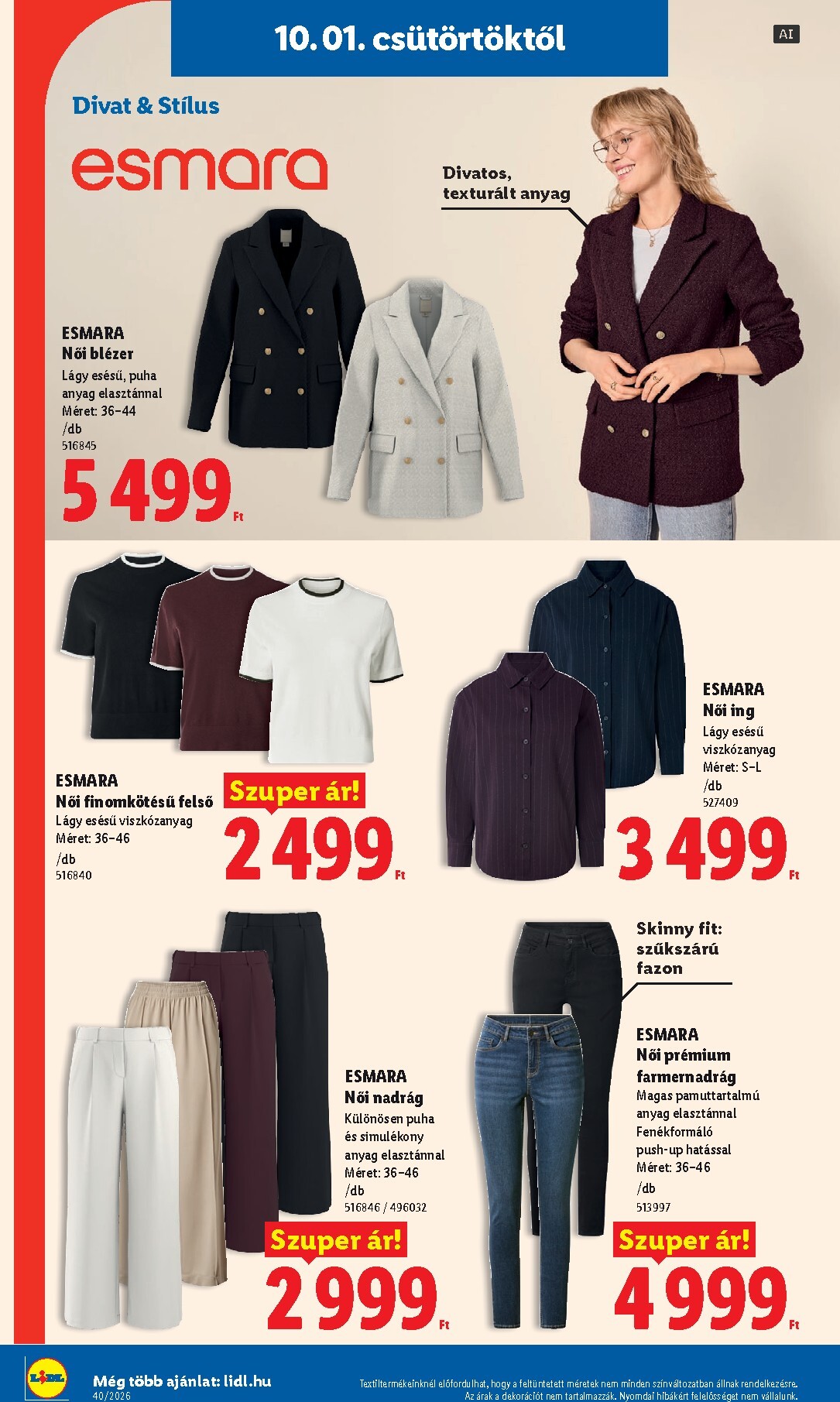 lidl - Lidl - Nonfood kínálatunk hirdetmény a következő hétre csütörtöktől 2026.10.01.-tól szerdától 2026.10.07.-ig - page: 6