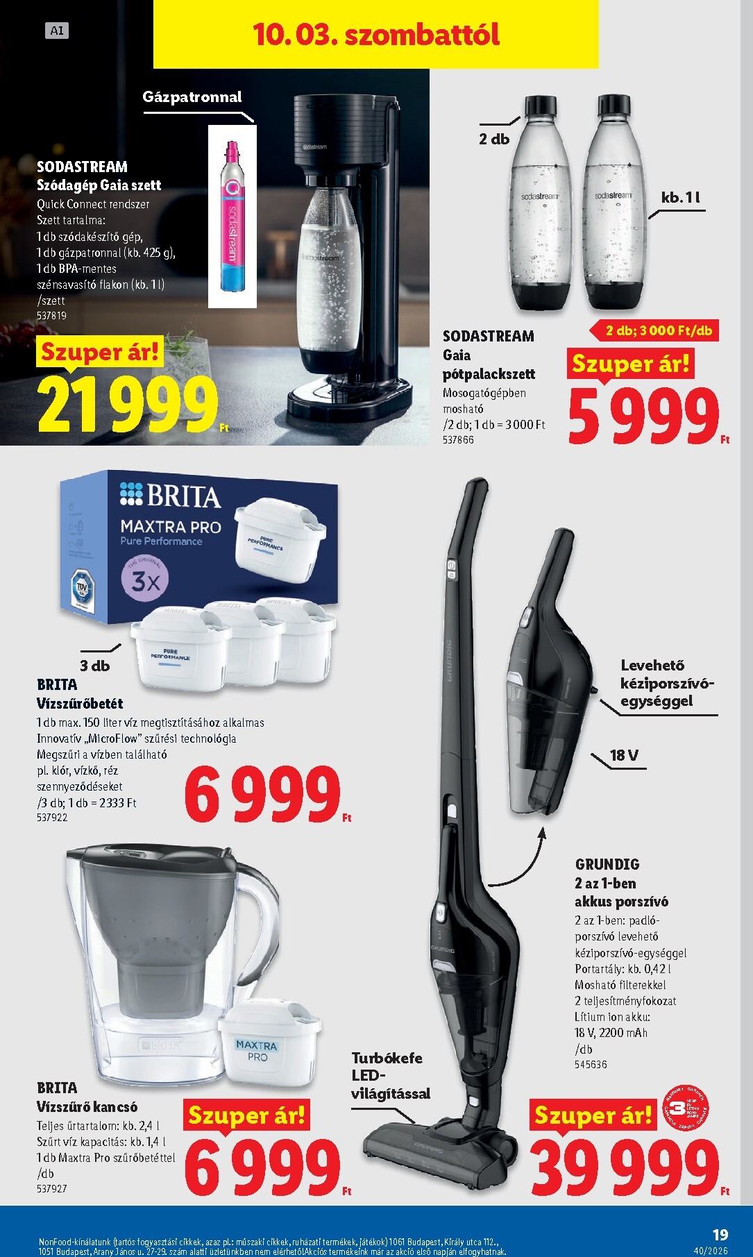 lidl - Lidl - Nonfood kínálatunk hirdetmény a következő hétre csütörtöktől 2026.10.01.-tól szerdától 2026.10.07.-ig - page: 19