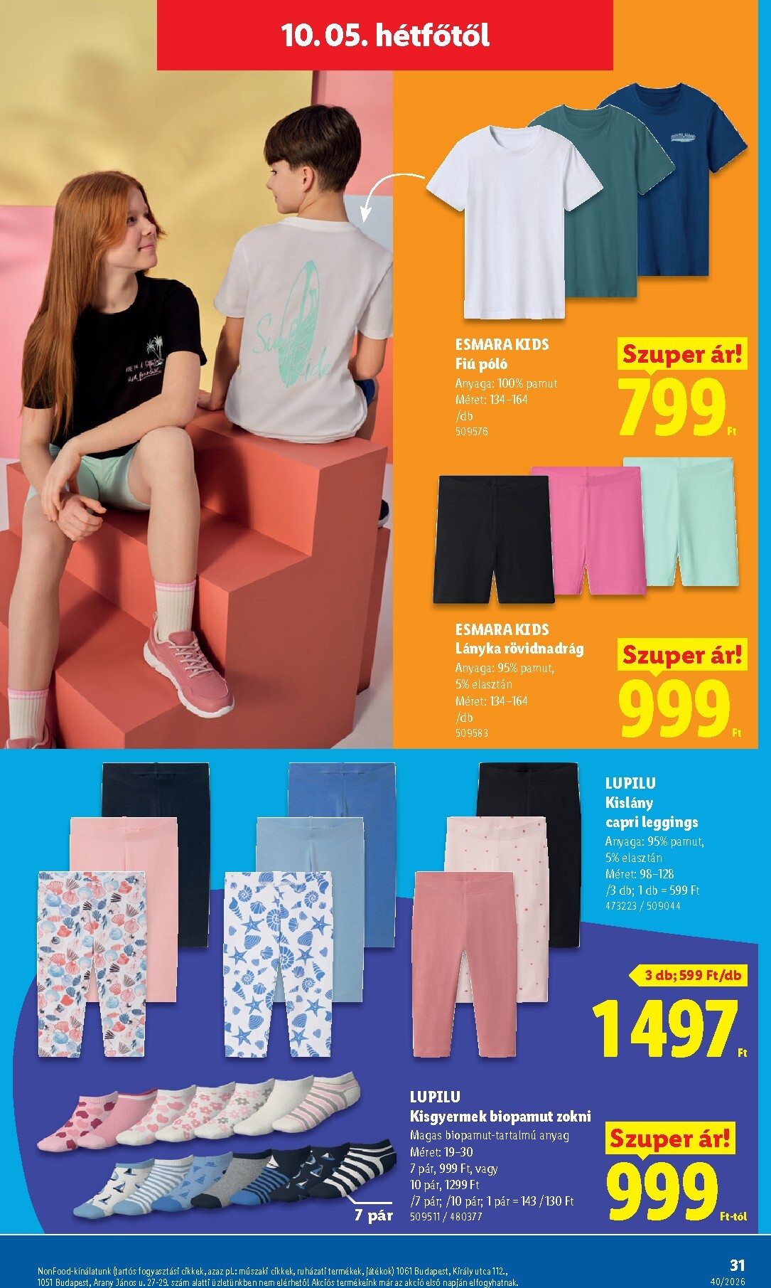 lidl - Lidl - Nonfood kínálatunk hirdetmény a következő hétre csütörtöktől 2026.10.01.-tól szerdától 2026.10.07.-ig - page: 31