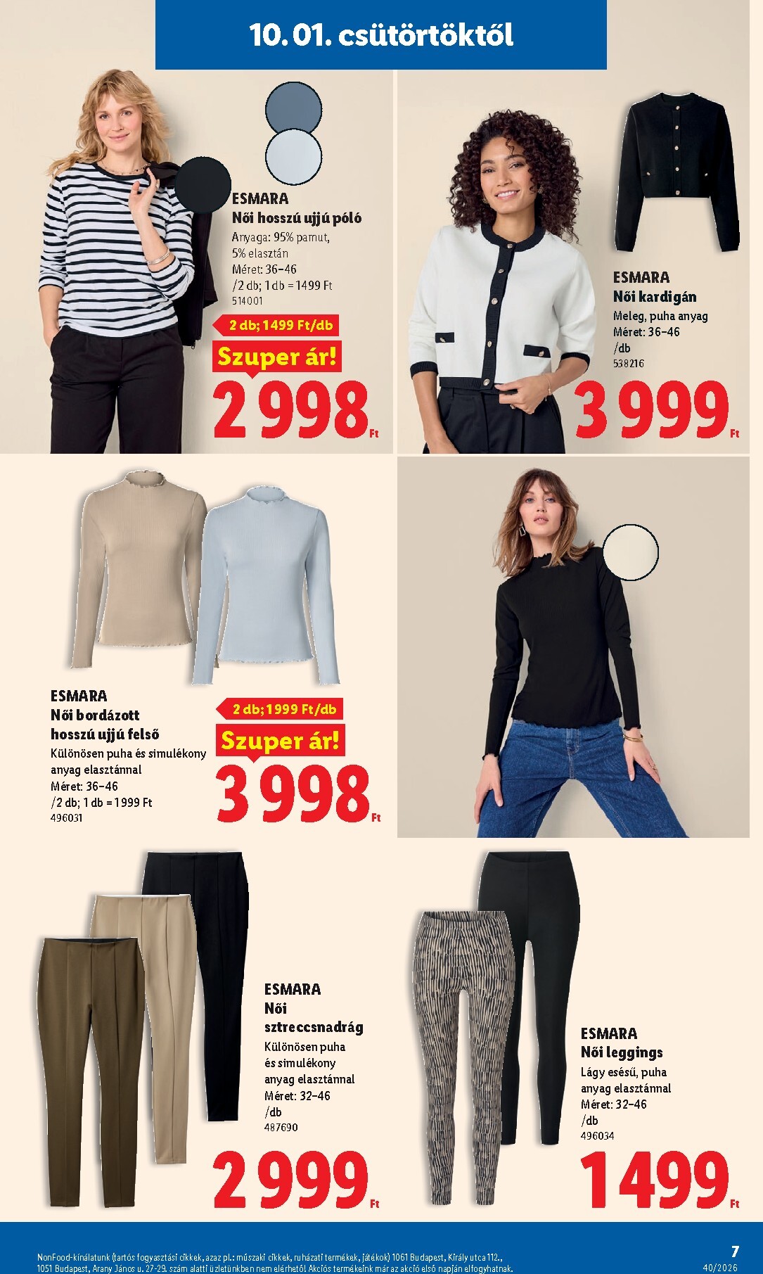 lidl - Lidl - Nonfood kínálatunk hirdetmény a következő hétre csütörtöktől 2026.10.01.-tól szerdától 2026.10.07.-ig - page: 7