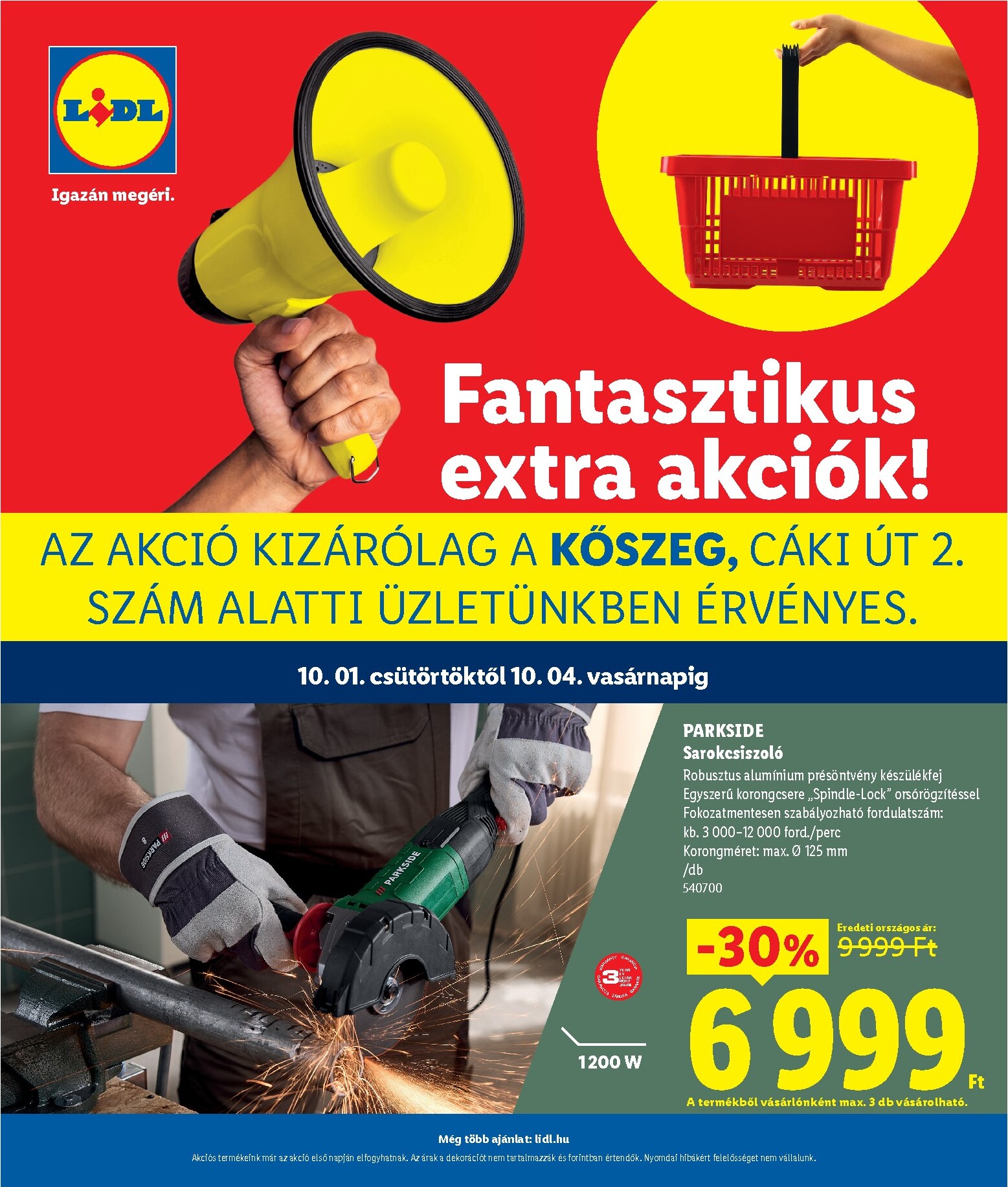 lidl - Lidl - Köszeg hirdetmény a következő hétre csütörtöktől 2026.10.01.-tól vasárnaptól 2026.10.04.-ig