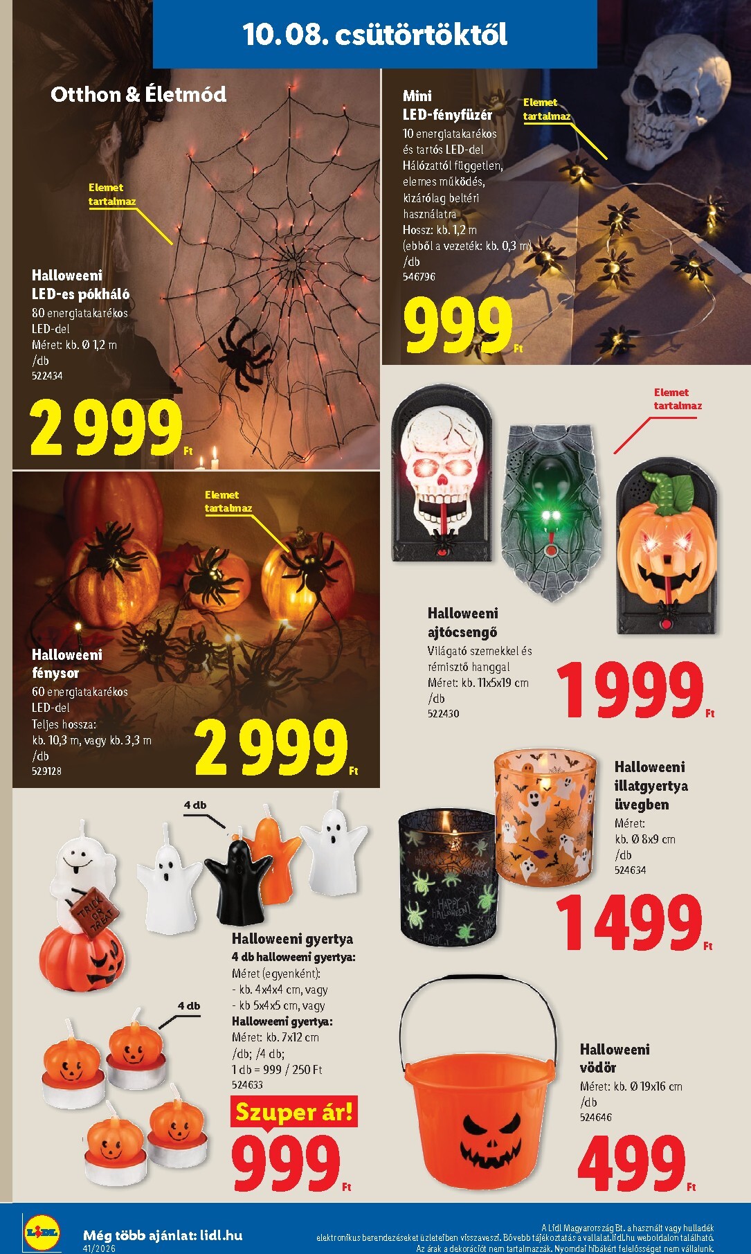 lidl - Lidl - Nonfood hirdetmény a következő hétre csütörtöktől 2026.10.08.-tól szerdától 2026.10.14.-ig - page: 4