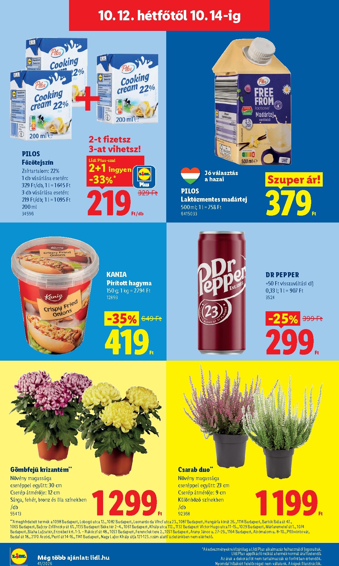 lidl - Lidl hirdetmény a következő hétre csütörtöktől 2026.10.08.-tól szerdától 2026.10.14.-ig - page: 70