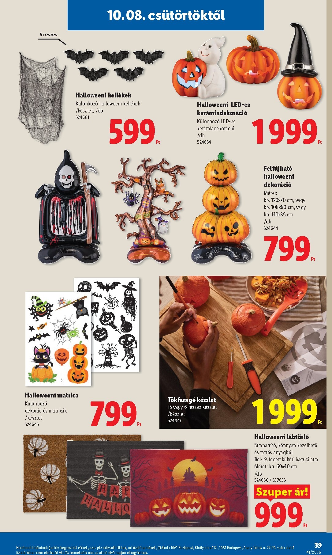 lidl - Lidl hirdetmény a következő hétre csütörtöktől 2026.10.08.-tól szerdától 2026.10.14.-ig - page: 39