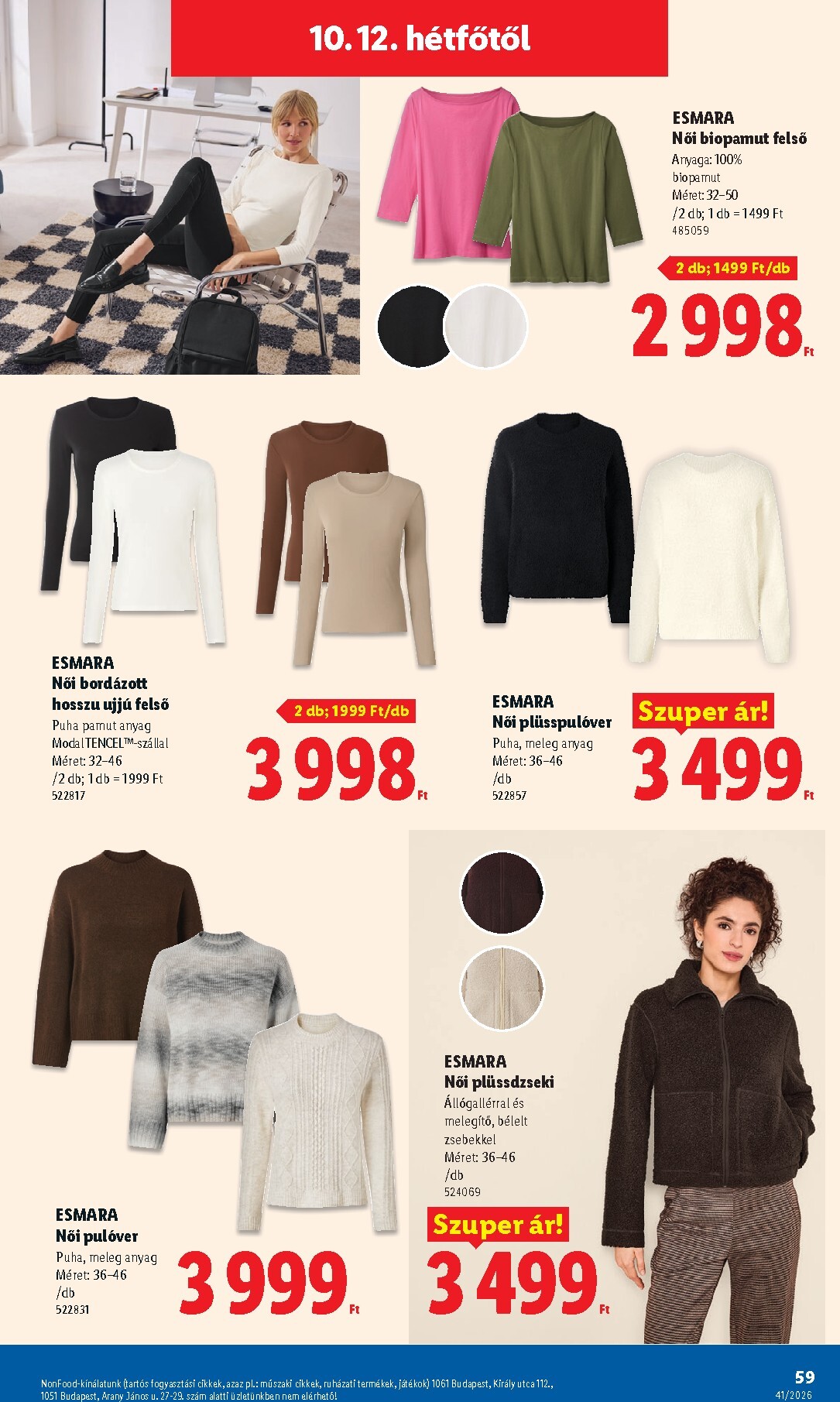 lidl - Lidl hirdetmény a következő hétre csütörtöktől 2026.10.08.-tól szerdától 2026.10.14.-ig - page: 59
