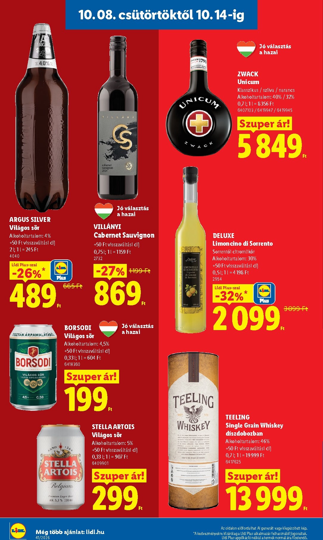 lidl - Lidl hirdetmény a következő hétre csütörtöktől 2026.10.08.-tól szerdától 2026.10.14.-ig - page: 14