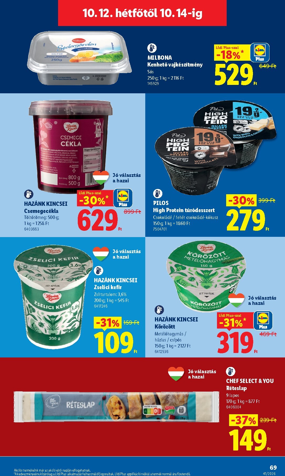 lidl - Lidl hirdetmény a következő hétre csütörtöktől 2026.10.08.-tól szerdától 2026.10.14.-ig - page: 69