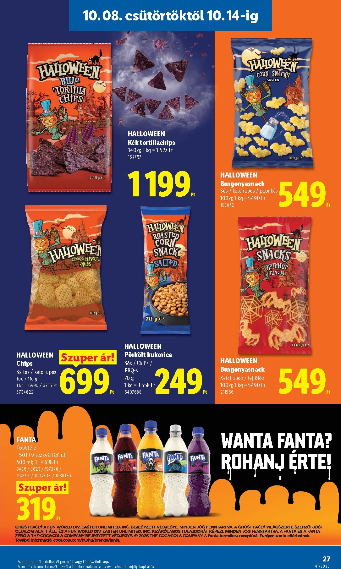 lidl - Lidl hirdetmény a következő hétre csütörtöktől 2026.10.08.-tól szerdától 2026.10.14.-ig - page: 27