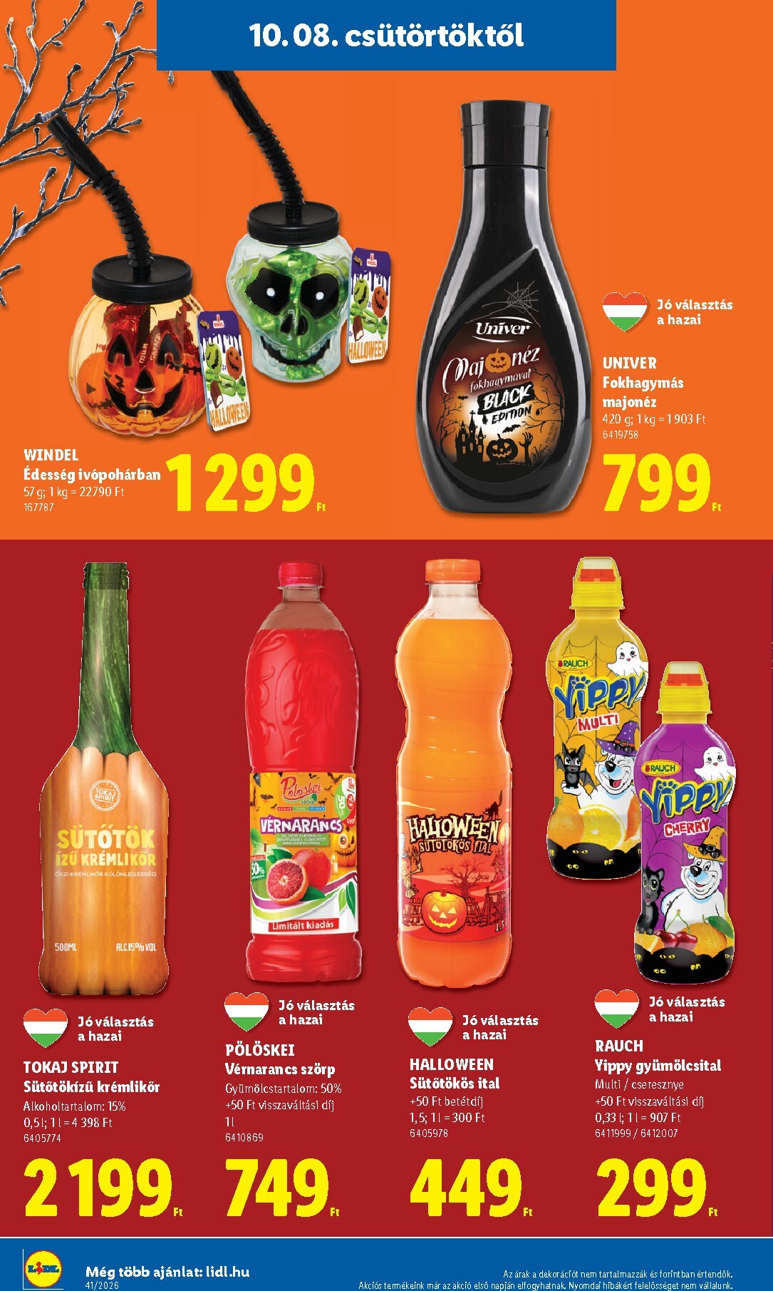 lidl - Lidl hirdetmény a következő hétre csütörtöktől 2026.10.08.-tól szerdától 2026.10.14.-ig - page: 32