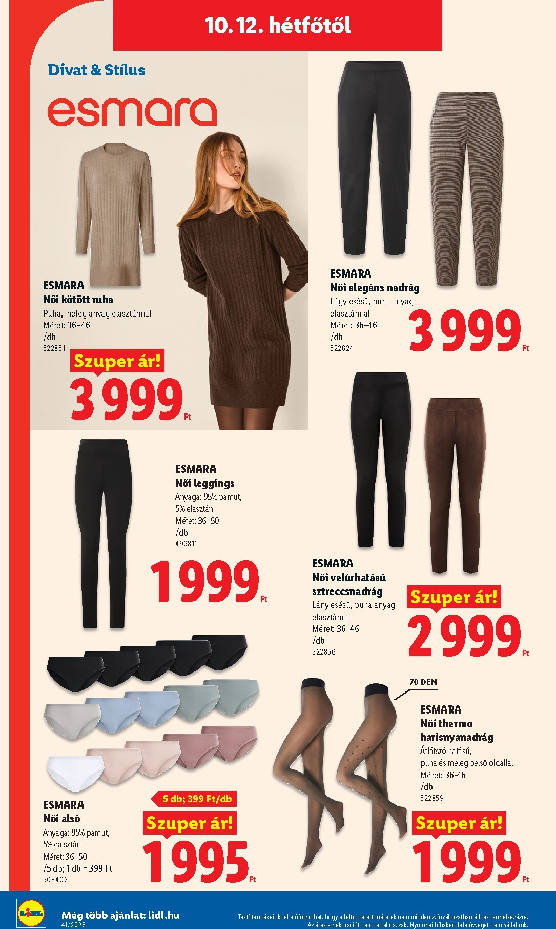 lidl - Lidl hirdetmény a következő hétre csütörtöktől 2026.10.08.-tól szerdától 2026.10.14.-ig - page: 60