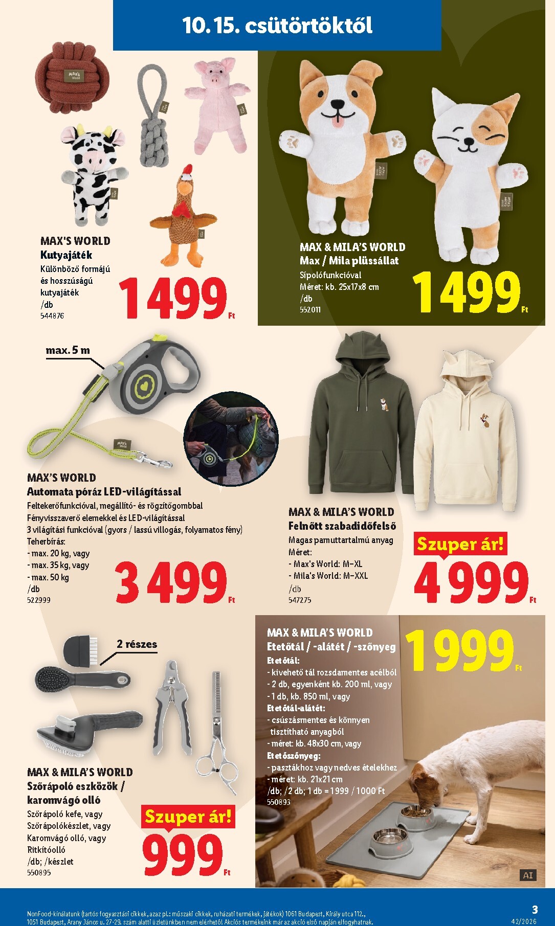 lidl - Lidl - Nonfood hirdetmény a következő hétre csütörtöktől 2026.10.15.-tól szerdától 2026.10.21.-ig - page: 3