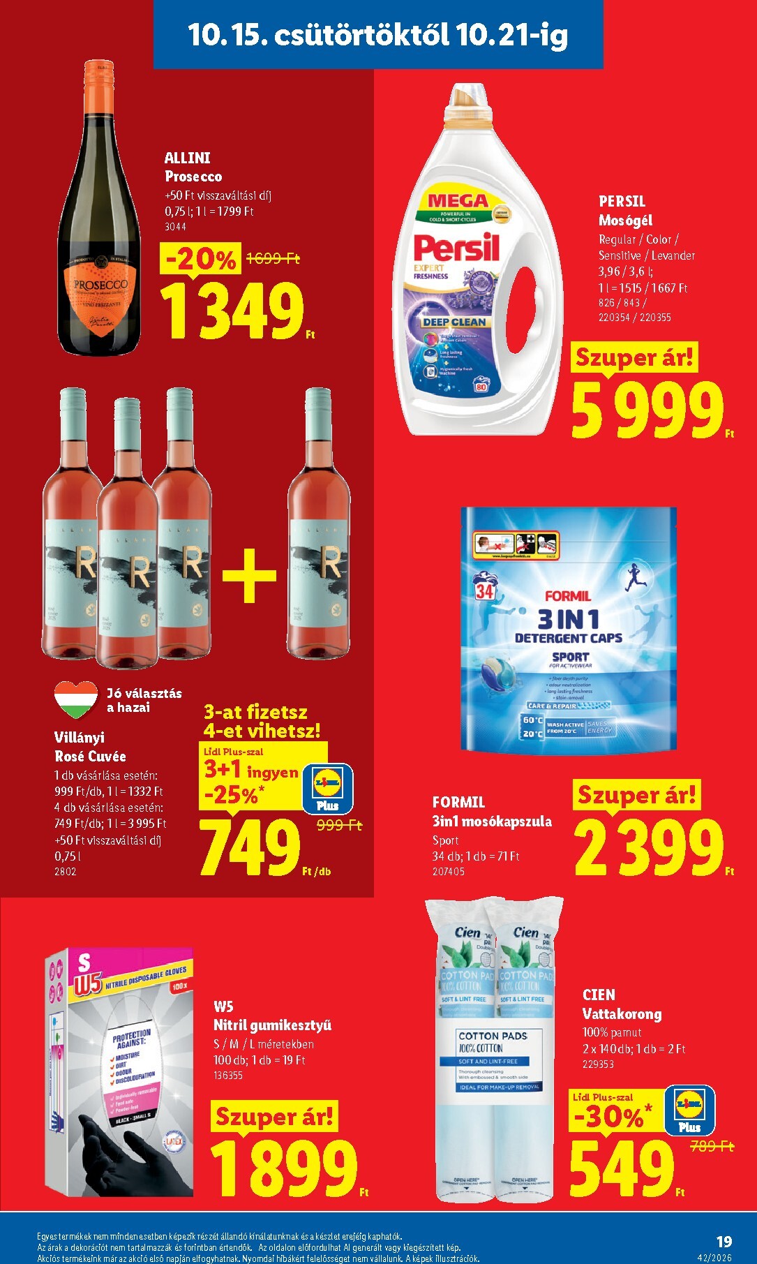 lidl - Lidl hirdetmény a következő hétre csütörtöktől 2026.10.15.-tól szerdától 2026.10.21.-ig - page: 19