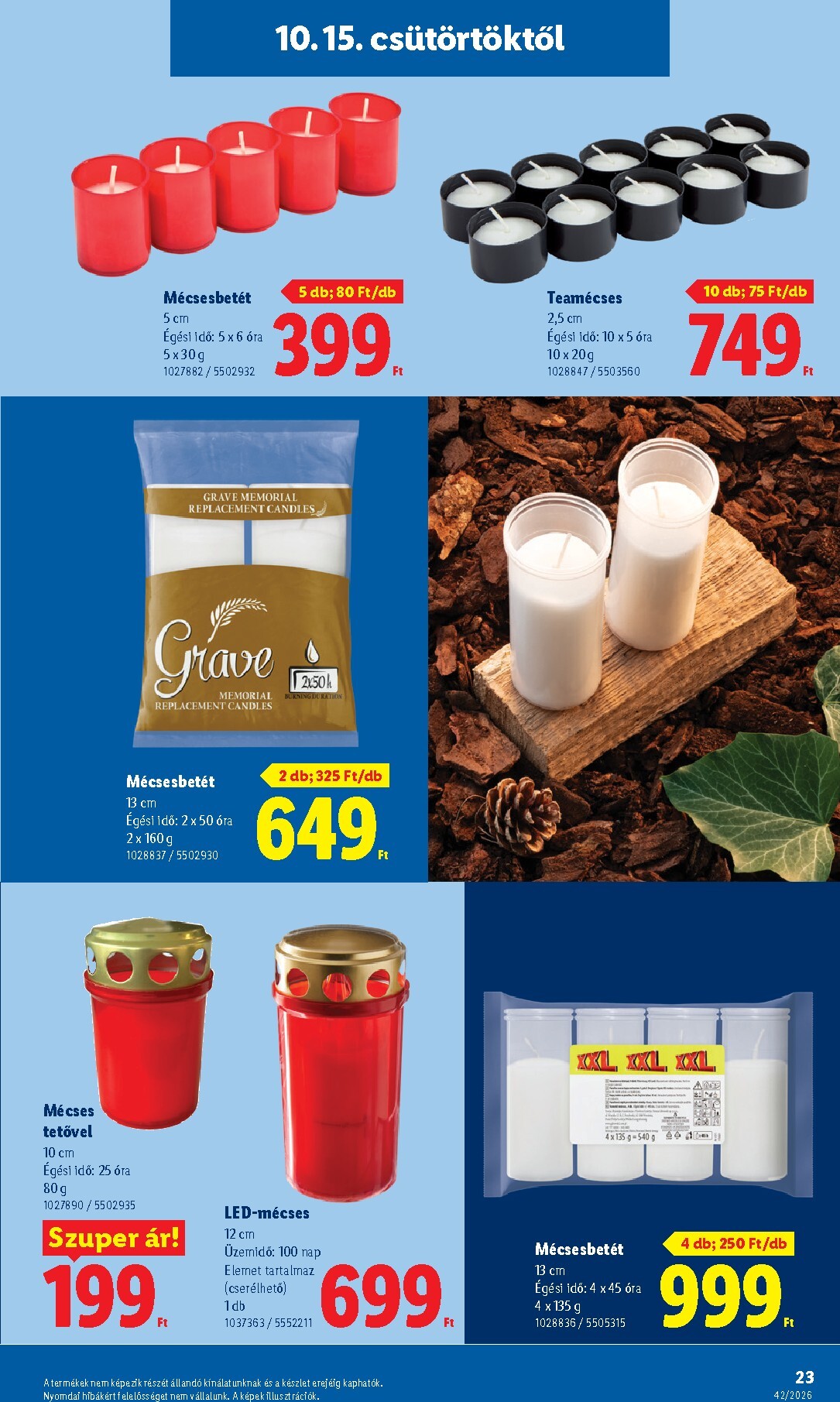 lidl - Lidl hirdetmény a következő hétre csütörtöktől 2026.10.15.-tól szerdától 2026.10.21.-ig - page: 23