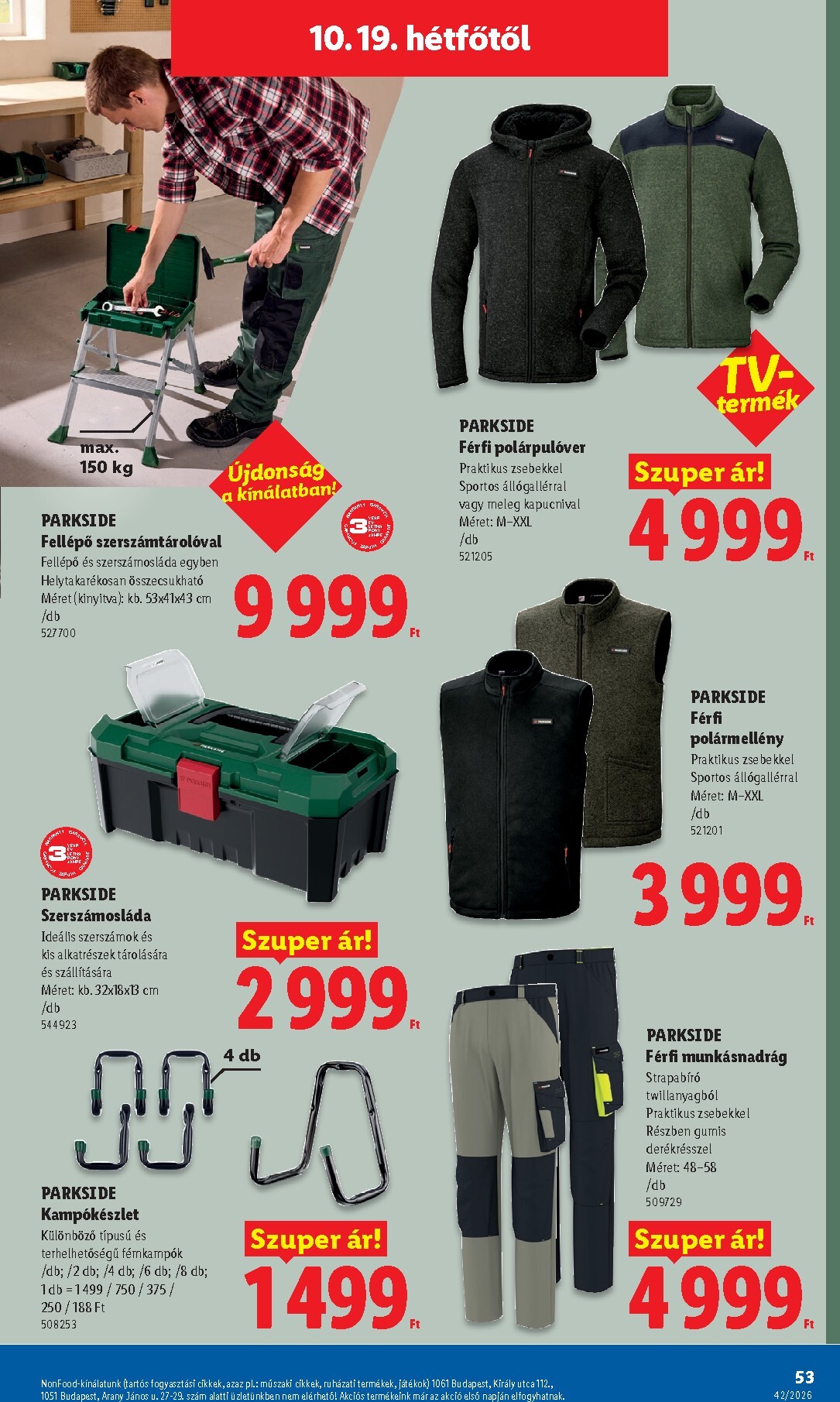 lidl - Lidl hirdetmény a következő hétre csütörtöktől 2026.10.15.-tól szerdától 2026.10.21.-ig - page: 53