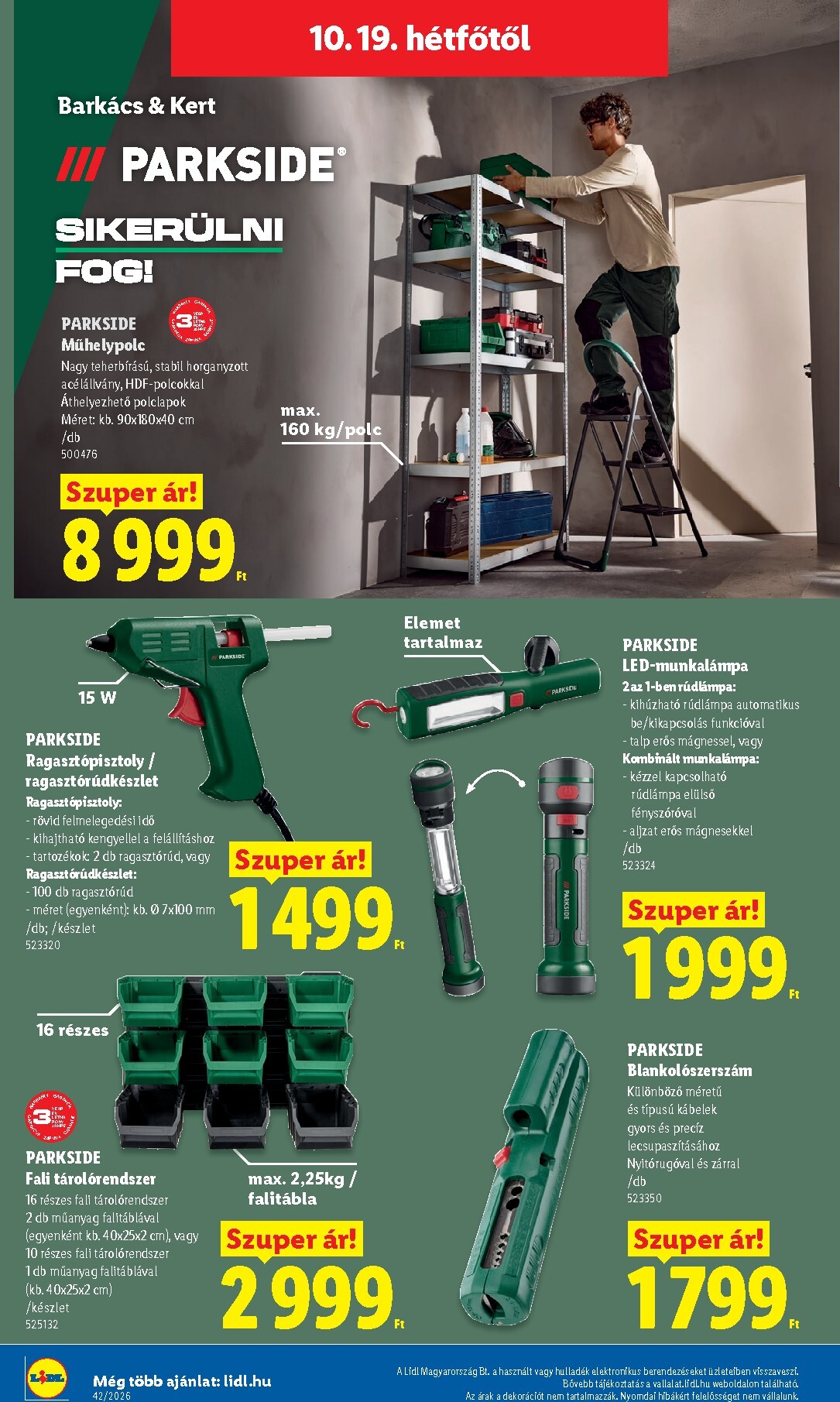 lidl - Lidl hirdetmény a következő hétre csütörtöktől 2026.10.15.-tól szerdától 2026.10.21.-ig - page: 52
