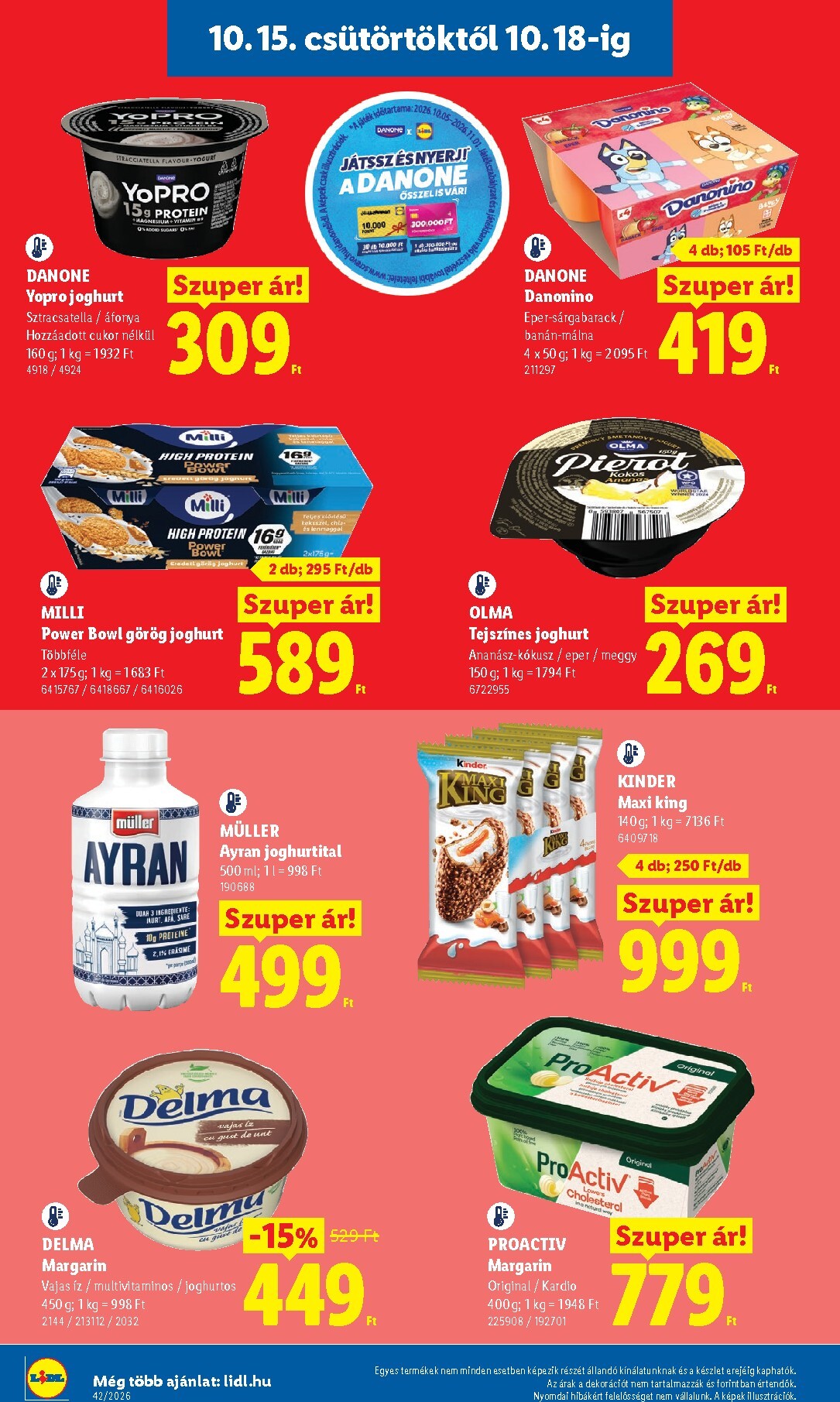 lidl - Lidl hirdetmény a következő hétre csütörtöktől 2026.10.15.-tól szerdától 2026.10.21.-ig - page: 10