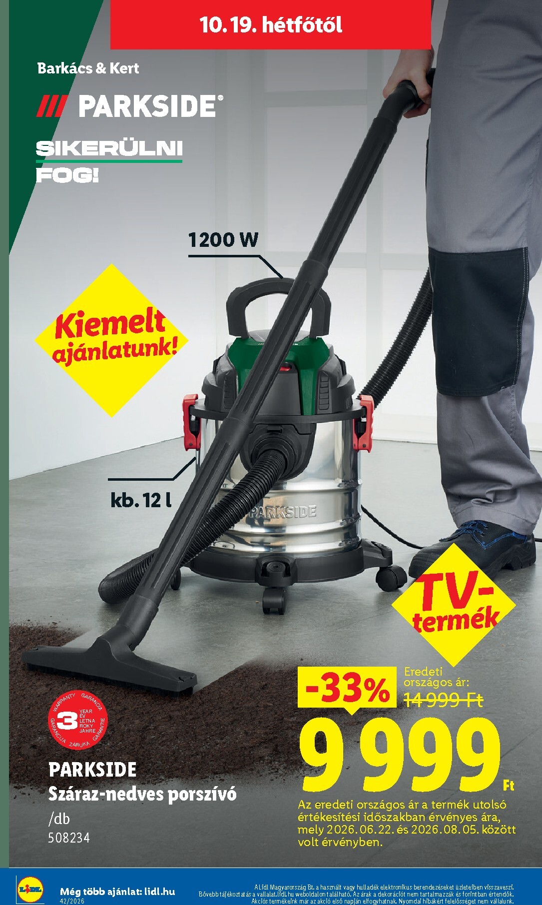 lidl - Lidl hirdetmény a következő hétre csütörtöktől 2026.10.15.-tól szerdától 2026.10.21.-ig - page: 46