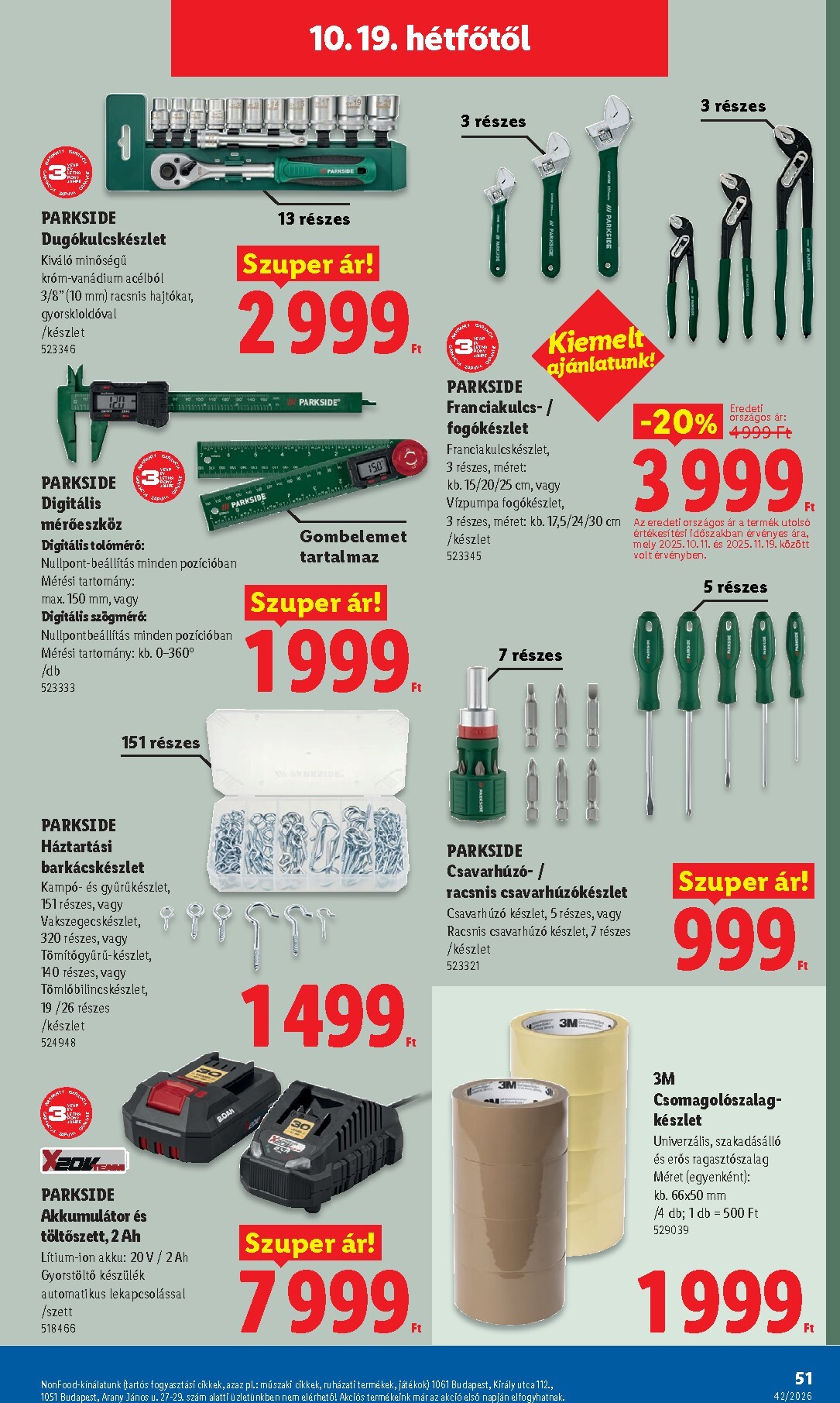 lidl - Lidl hirdetmény a következő hétre csütörtöktől 2026.10.15.-tól szerdától 2026.10.21.-ig - page: 51