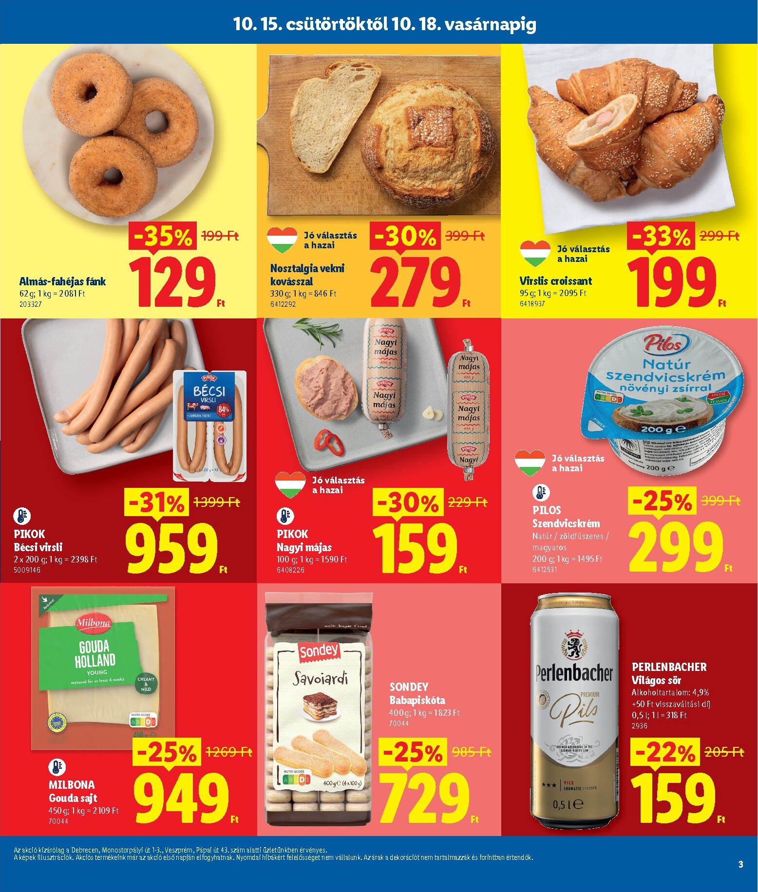 lidl - Lidl - Debrecen, Veszprém hirdetmény a következő hétre csütörtöktől 2026.10.15.-tól vasárnaptól 2026.10.18.-ig - page: 3