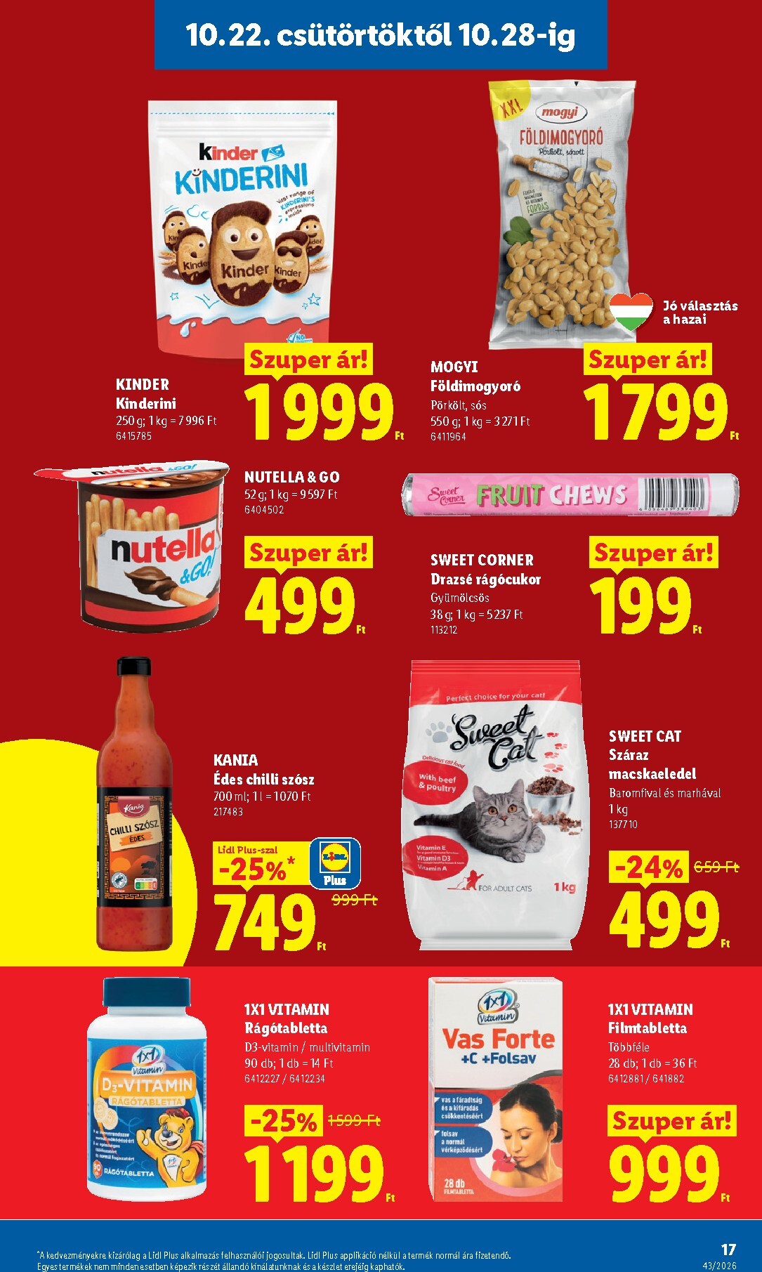 lidl - Lidl hirdetmény a következő hétre csütörtöktől 2026.10.22.-tól szerdától 2026.10.28.-ig - page: 17