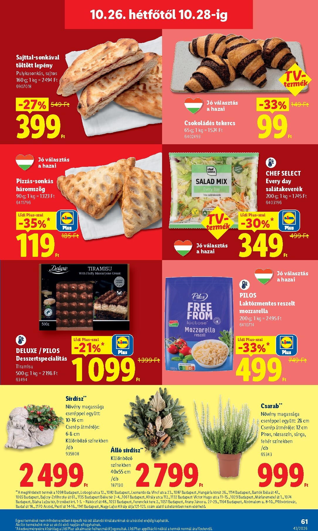 lidl - Lidl hirdetmény a következő hétre csütörtöktől 2026.10.22.-tól szerdától 2026.10.28.-ig - page: 61