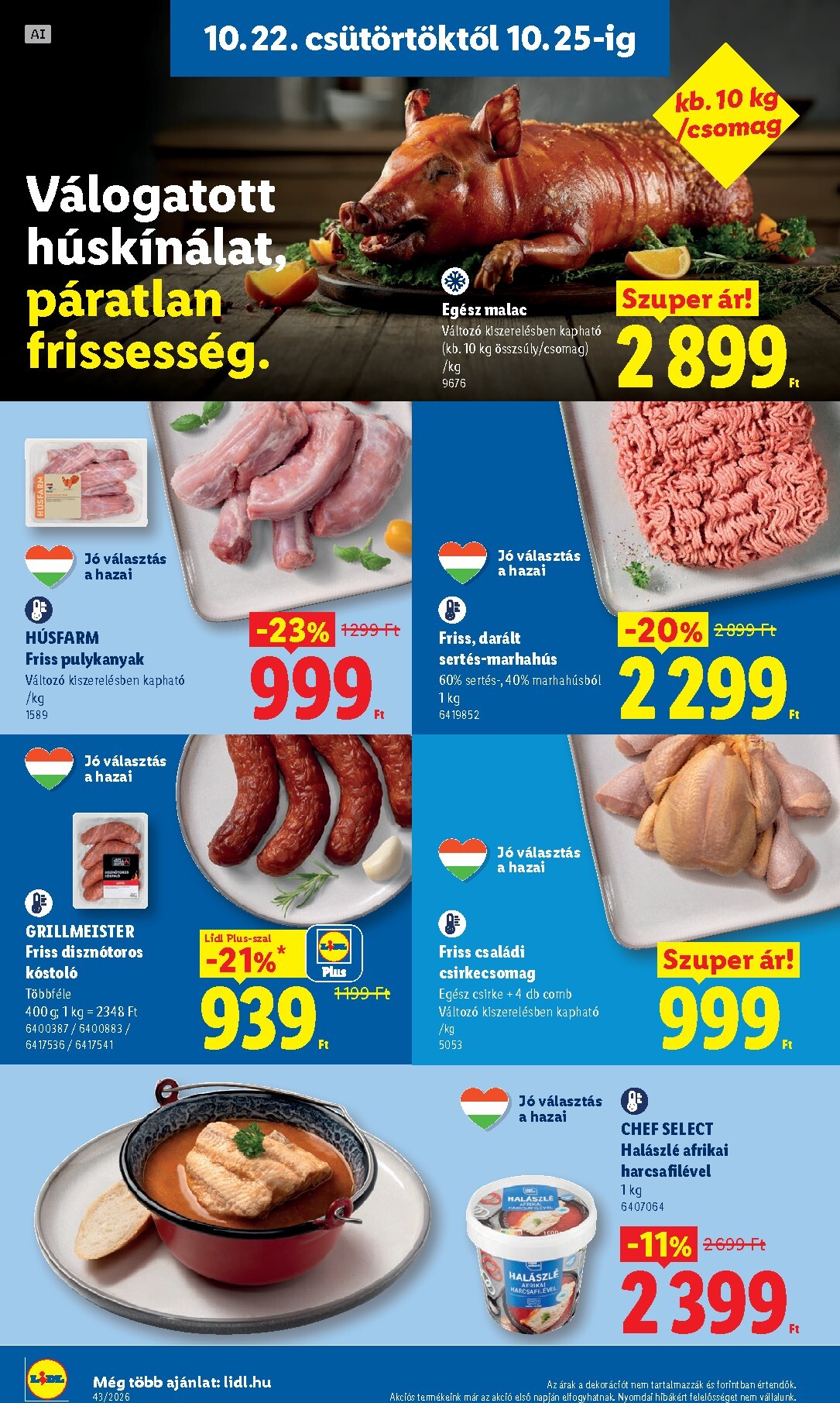 lidl - Lidl hirdetmény a következő hétre csütörtöktől 2026.10.22.-tól szerdától 2026.10.28.-ig - page: 4