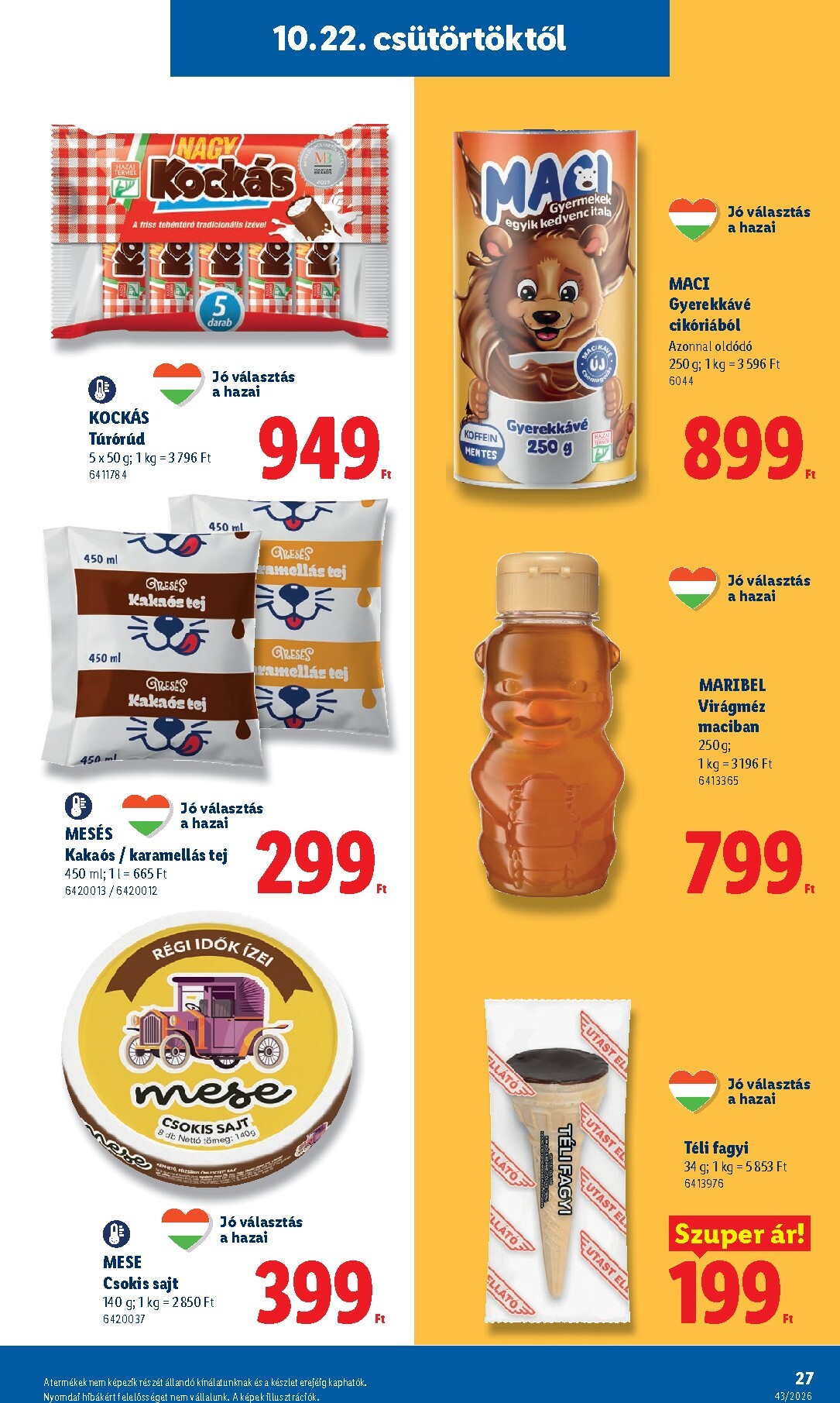 lidl - Lidl hirdetmény a következő hétre csütörtöktől 2026.10.22.-tól szerdától 2026.10.28.-ig - page: 27