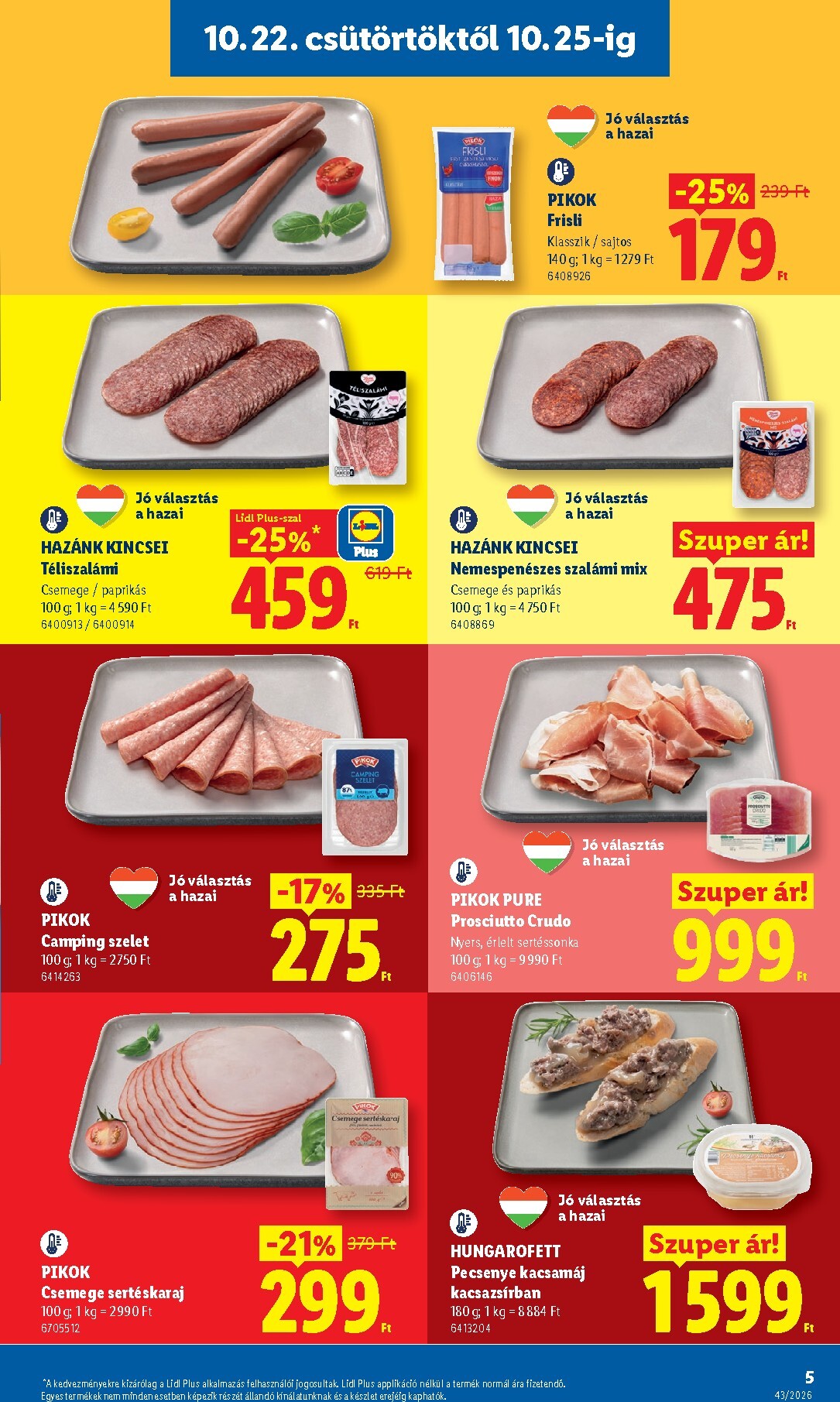 lidl - Lidl hirdetmény a következő hétre csütörtöktől 2026.10.22.-tól szerdától 2026.10.28.-ig - page: 5
