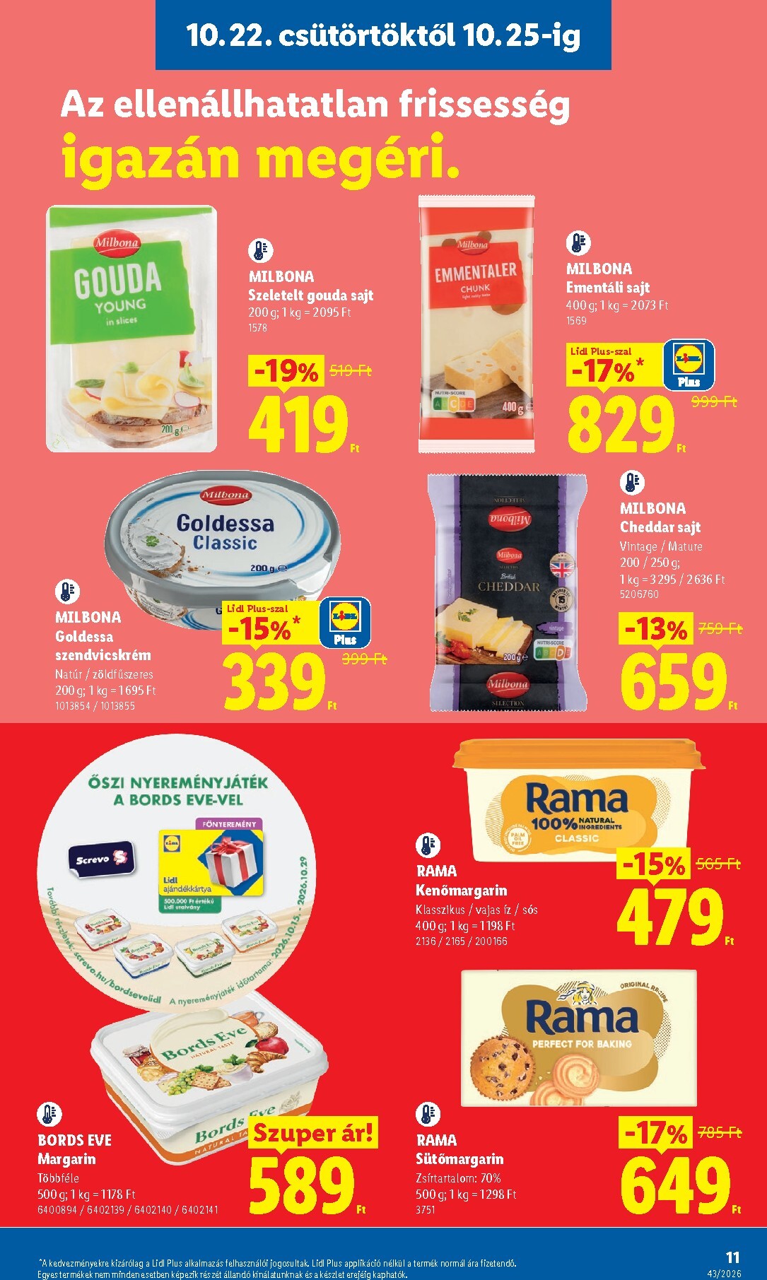 lidl - Lidl hirdetmény a következő hétre csütörtöktől 2026.10.22.-tól szerdától 2026.10.28.-ig - page: 11