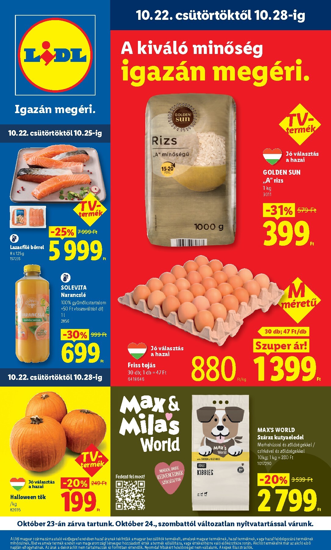 lidl - Lidl hirdetmény a következő hétre csütörtöktől 2026.10.22.-tól szerdától 2026.10.28.-ig